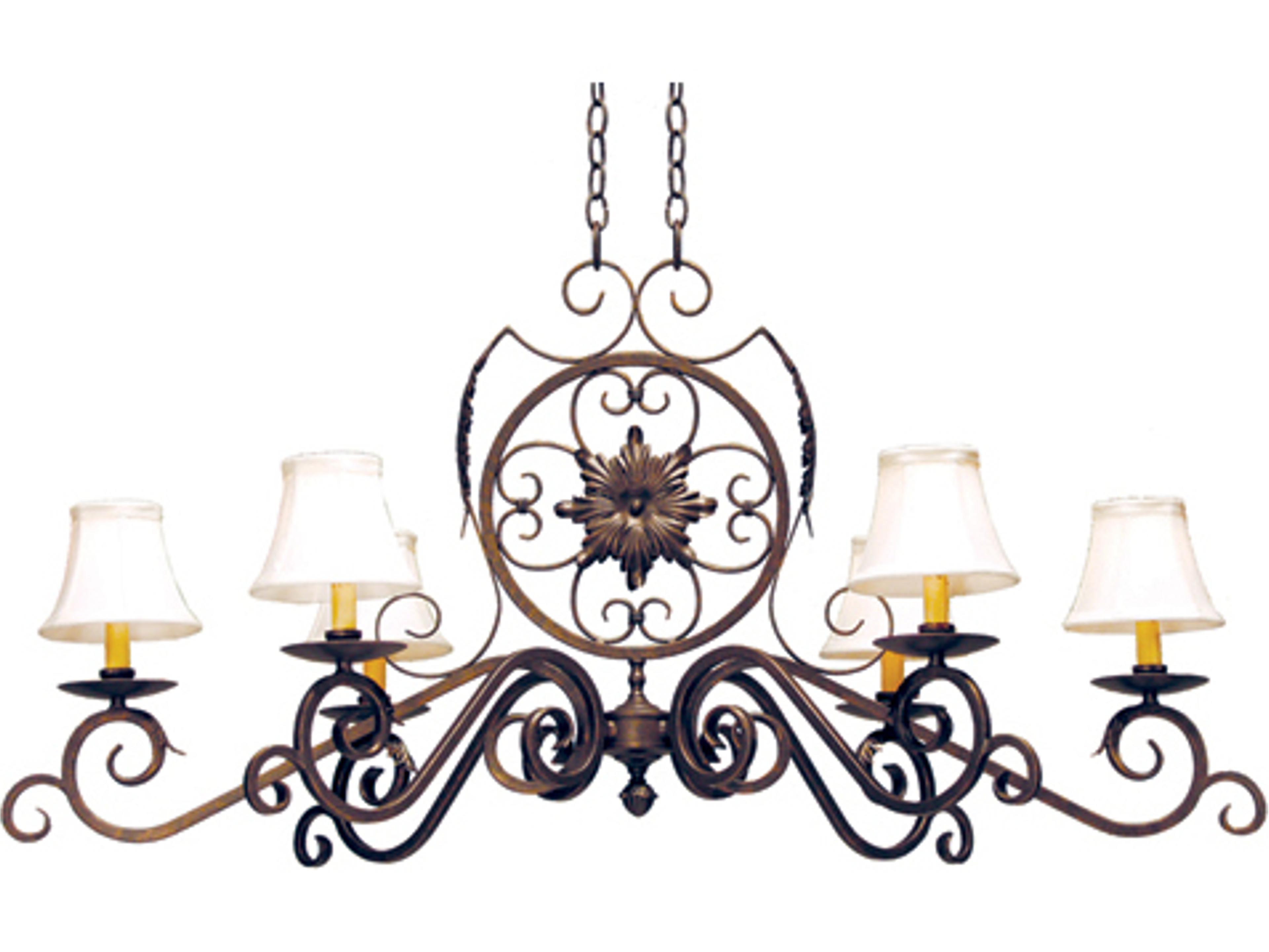 Christabel 6-Light Gilded Tobacco Brown Empire Chandelier