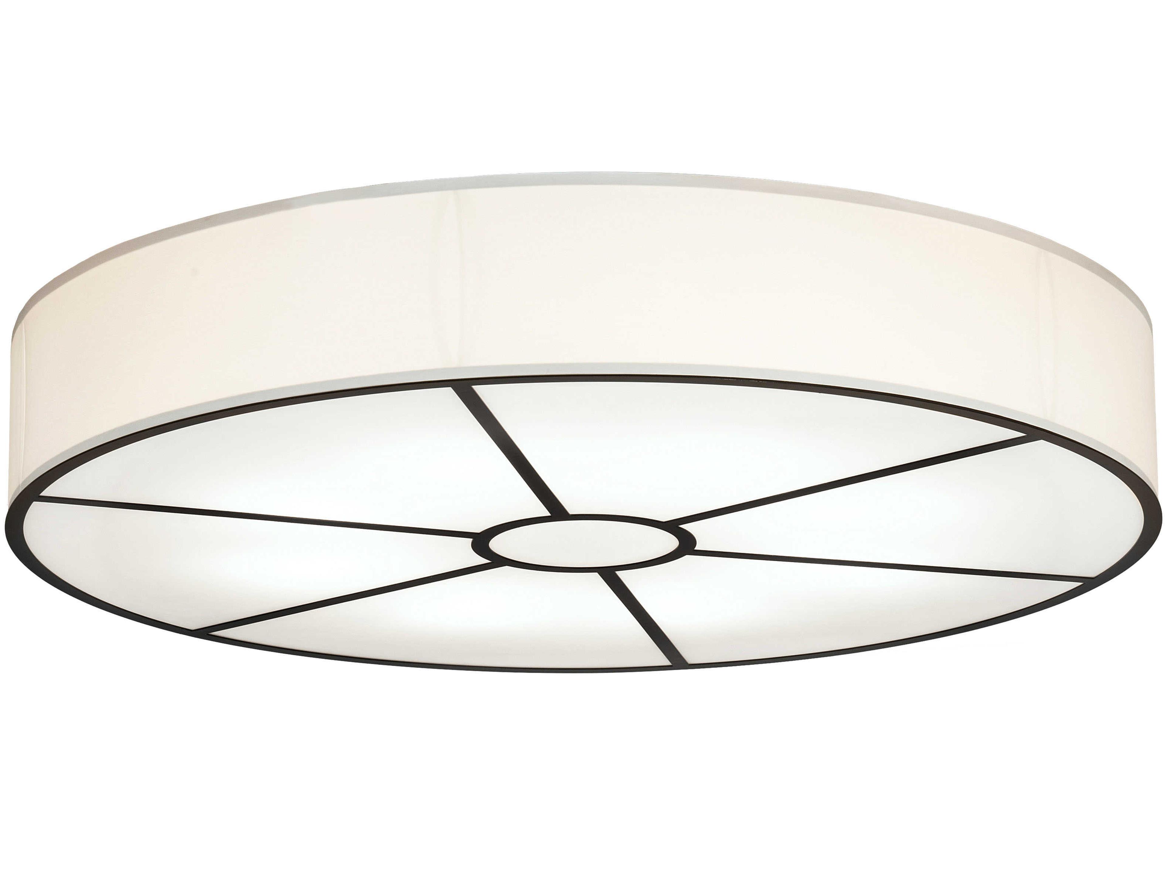 Cilindro 8-Light Timeless Bronze LED Drum Flush Mount