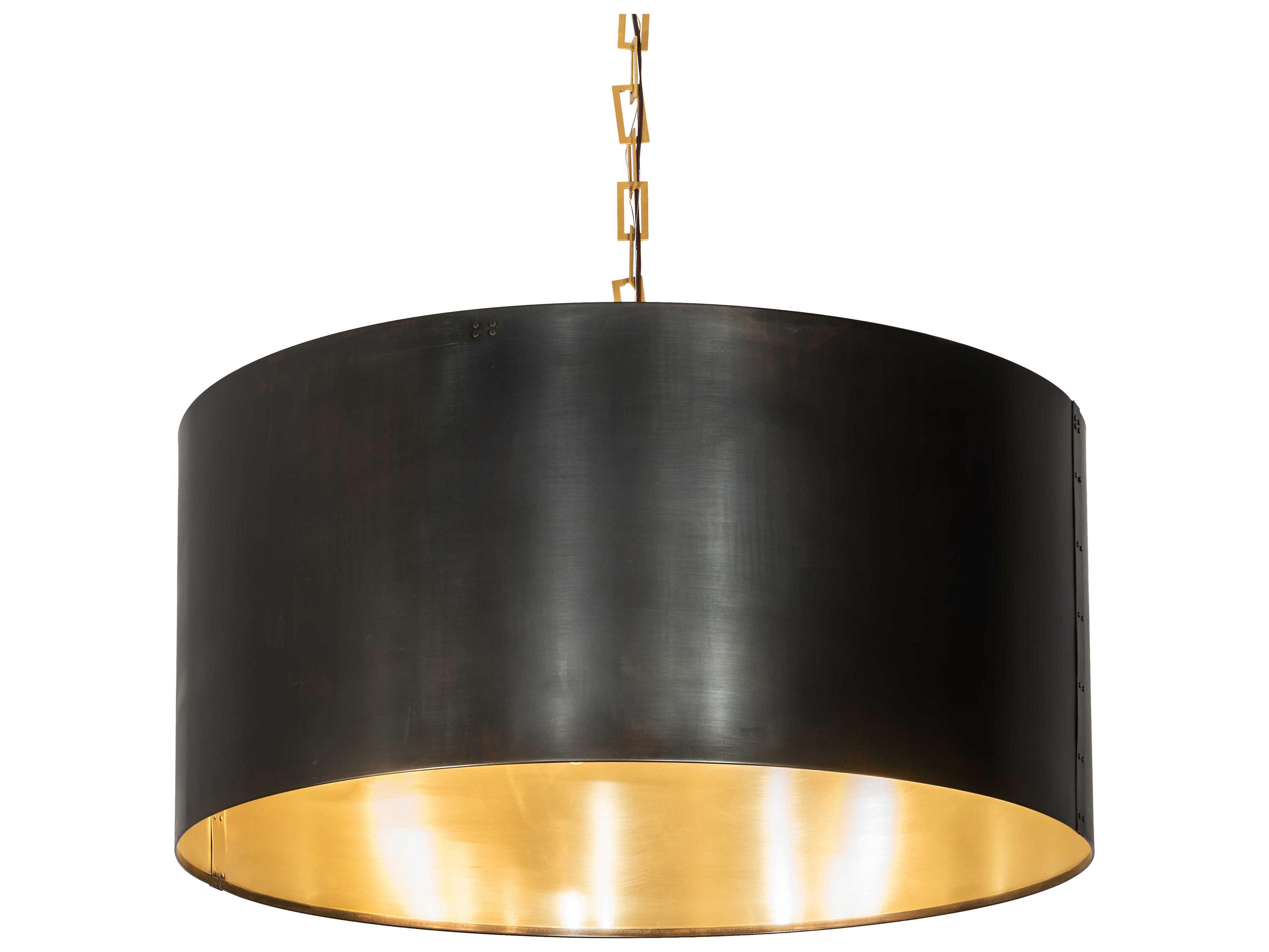 Cilindro 12-Light Bronze Drum Pendant