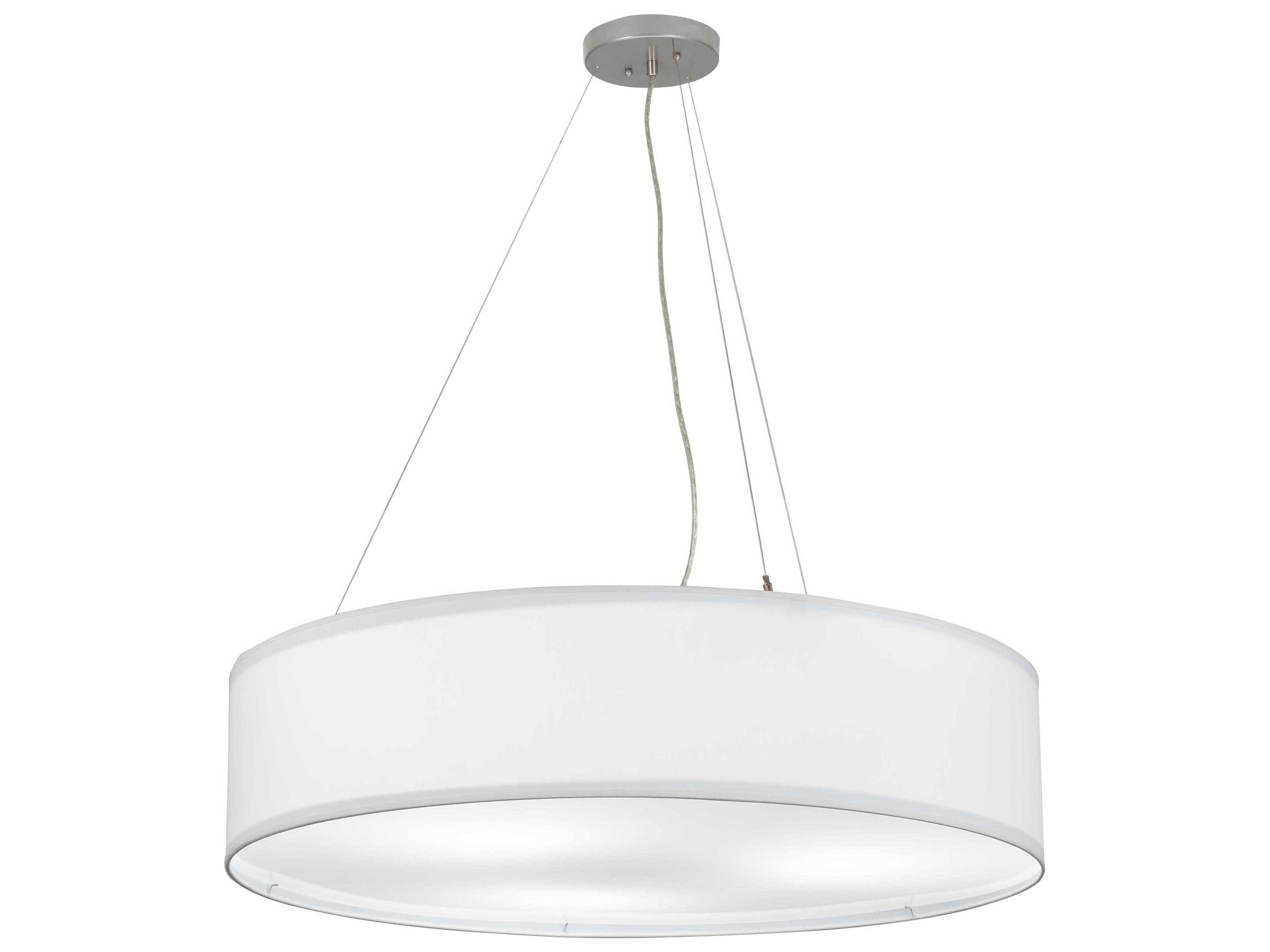 Cilindro 3-Light White LED Drum Pendant