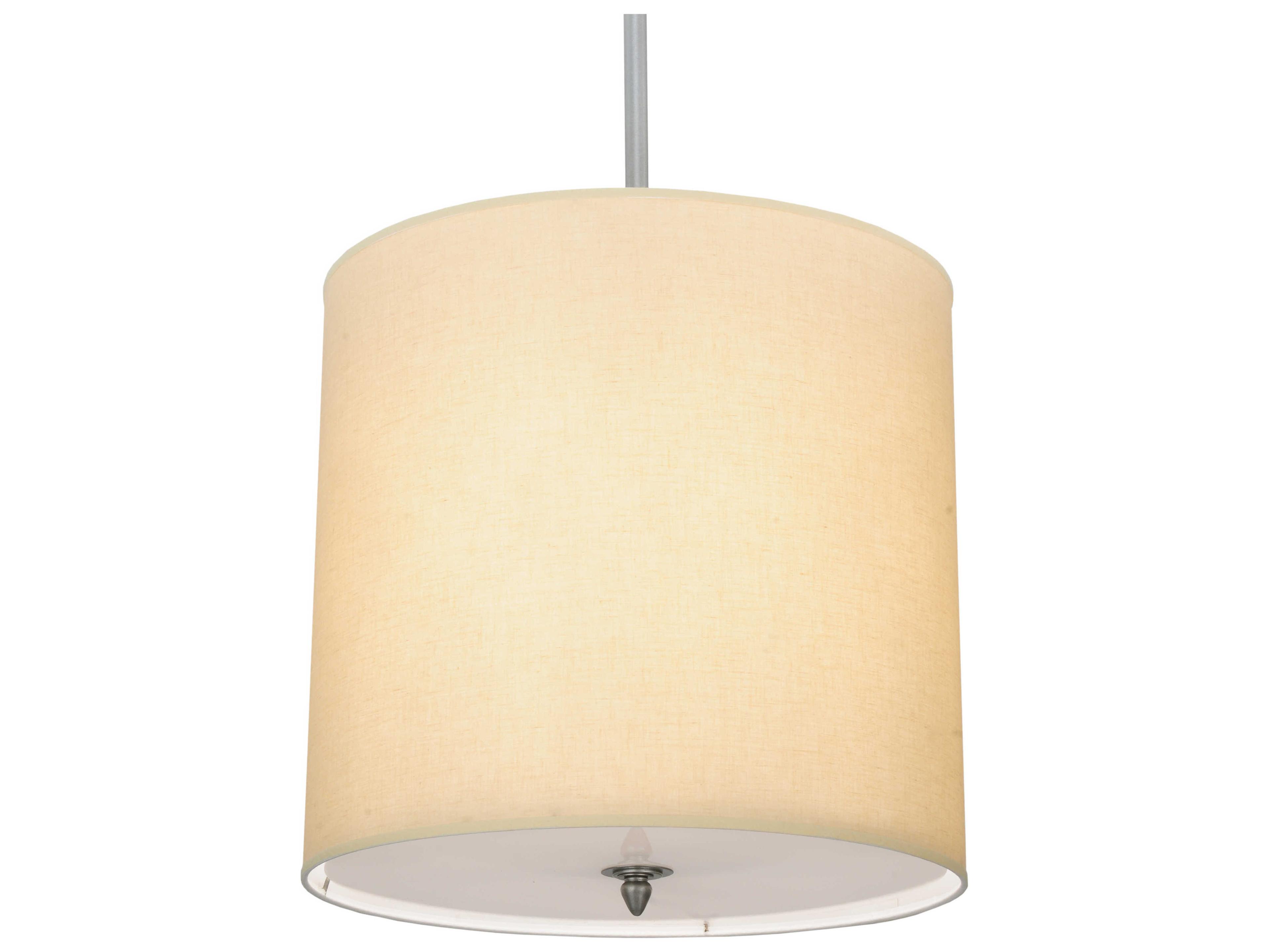 Cilindro 4-Light Brushed Nickel Gray Cylinder Pendant