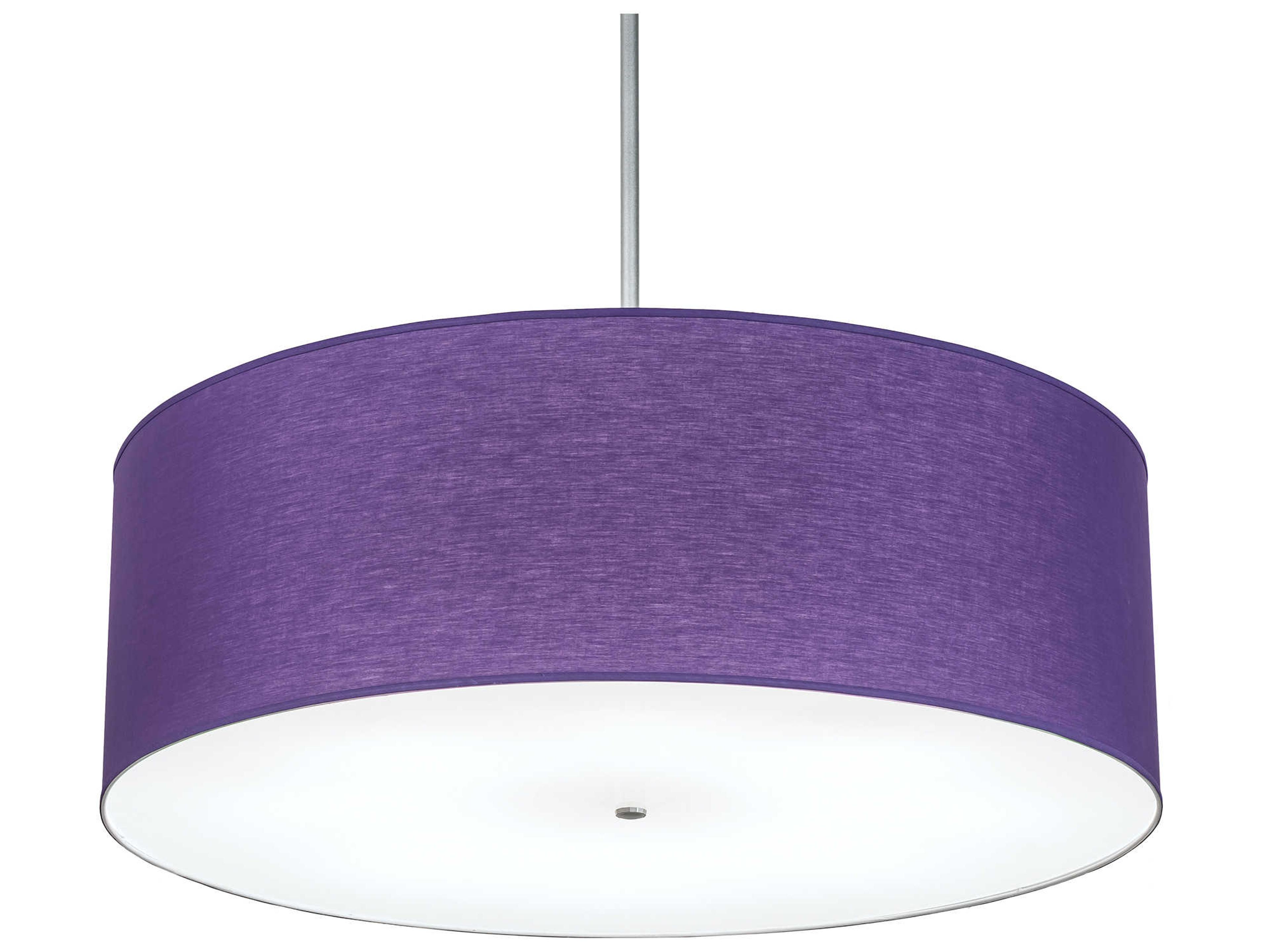 Cilindro 8-Light Purple Drum Pendant