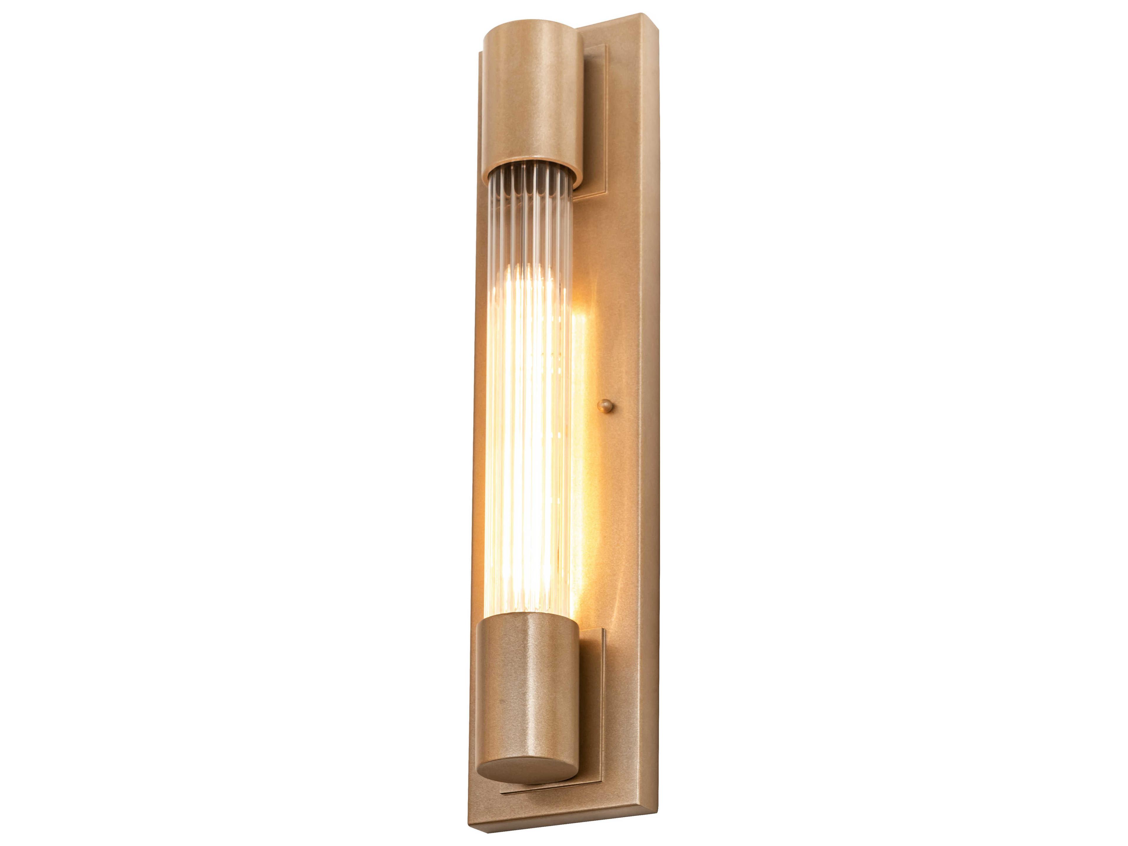 Cilindro 1-Light Beige Gold Glass LED Wall Sconce