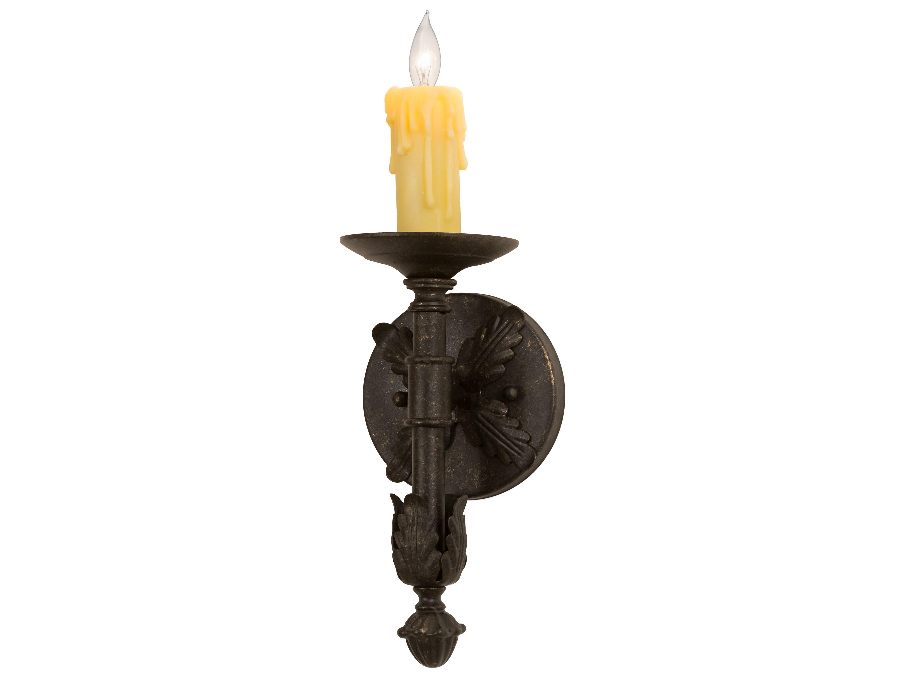 Clovis 1-Light Bronze Wall Sconce