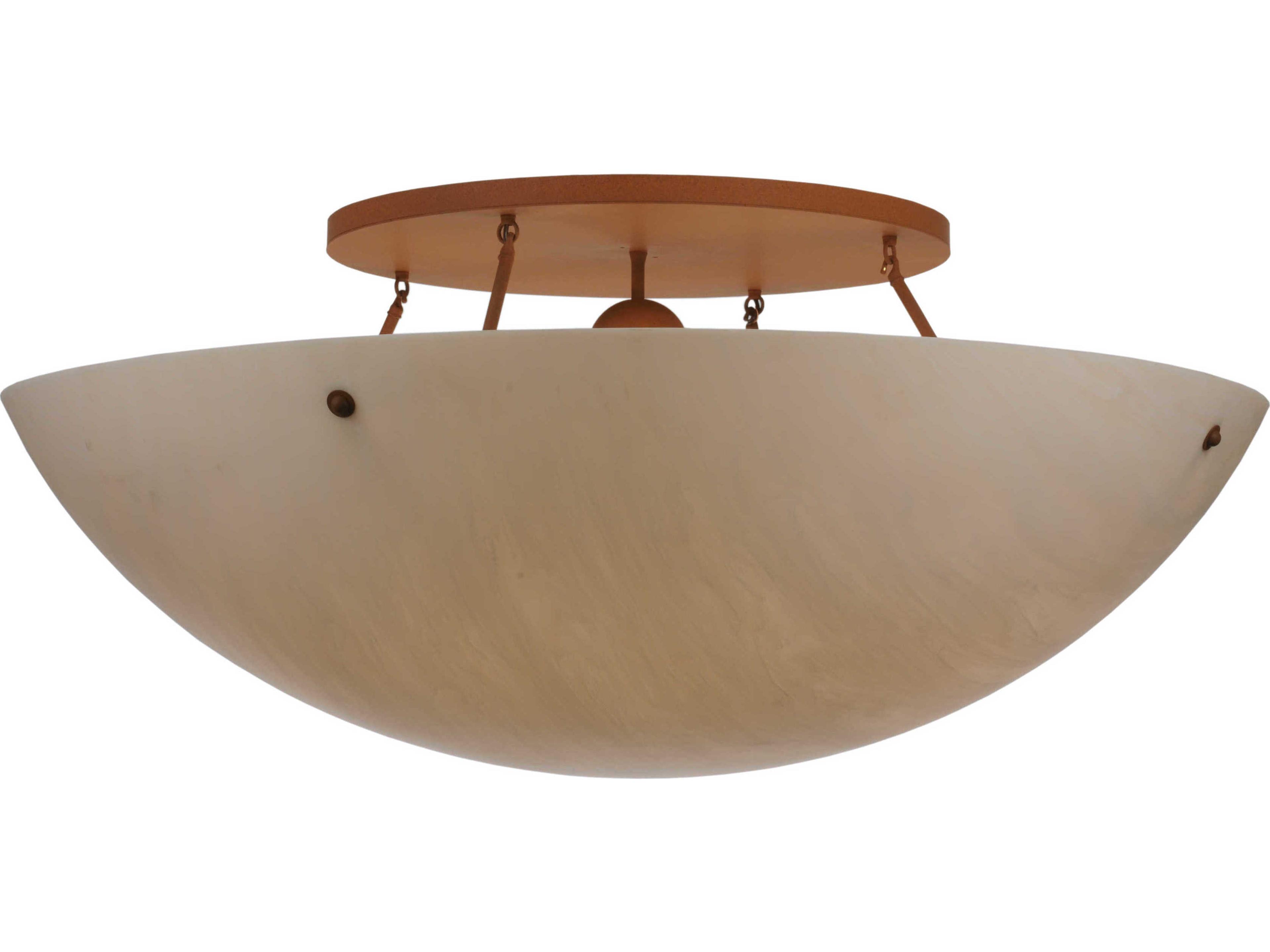 Artesia 8-Light Brown Bowl Flush Mount
