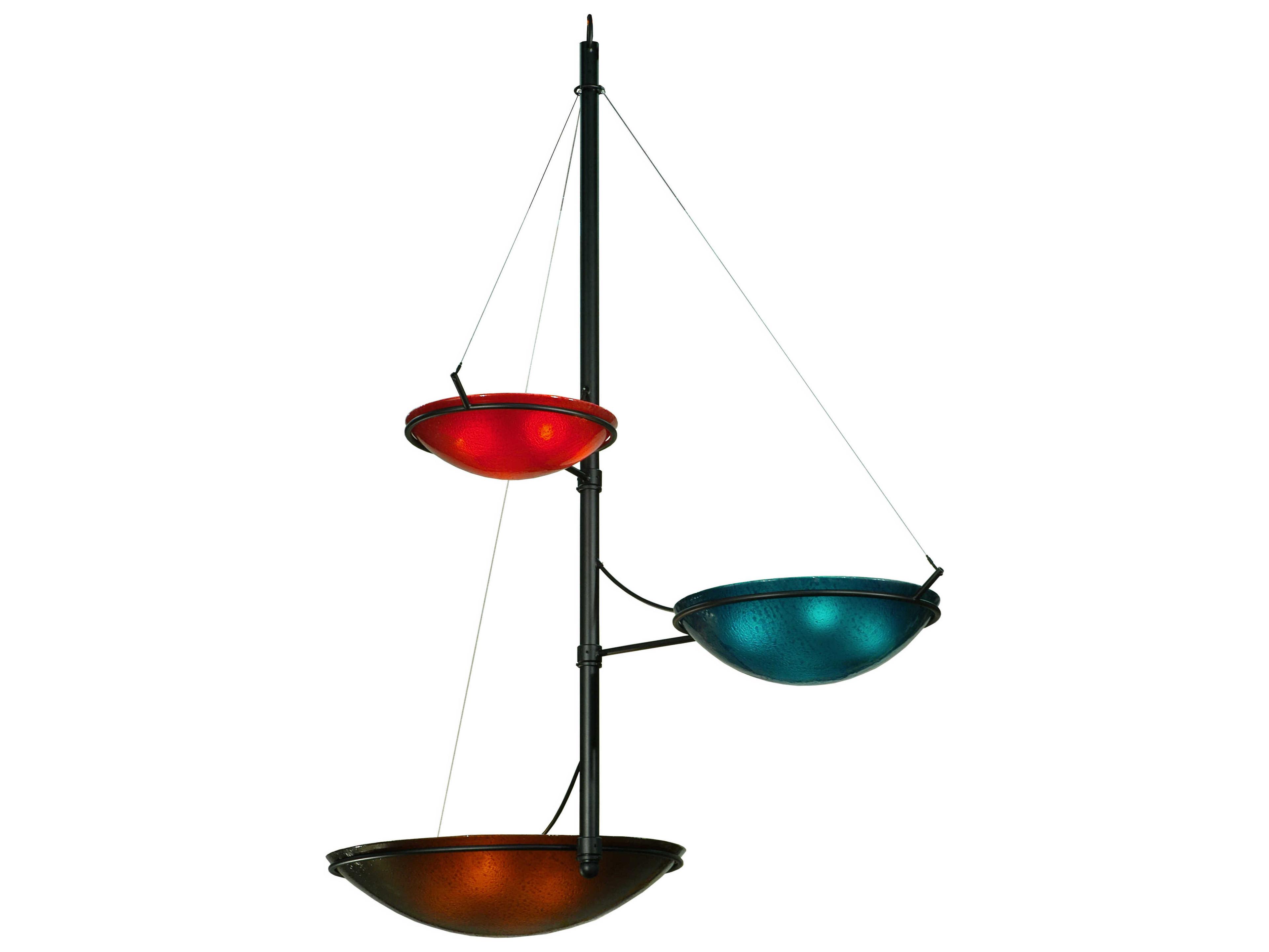 Metro Fusion 12-Light Black Bowl Chandelier