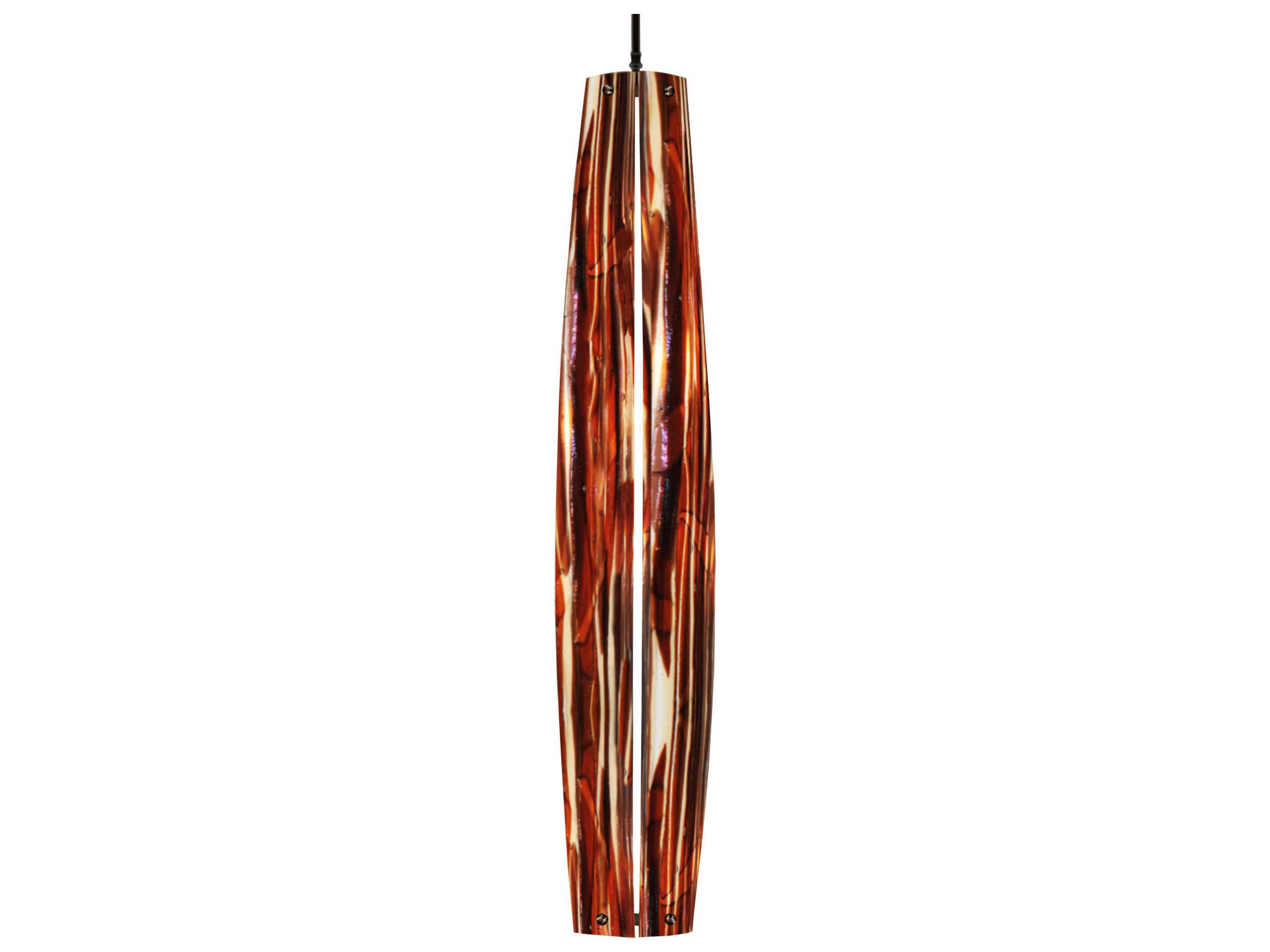Metro Fusion 1-Light Bronze Cylinder Mini Pendant