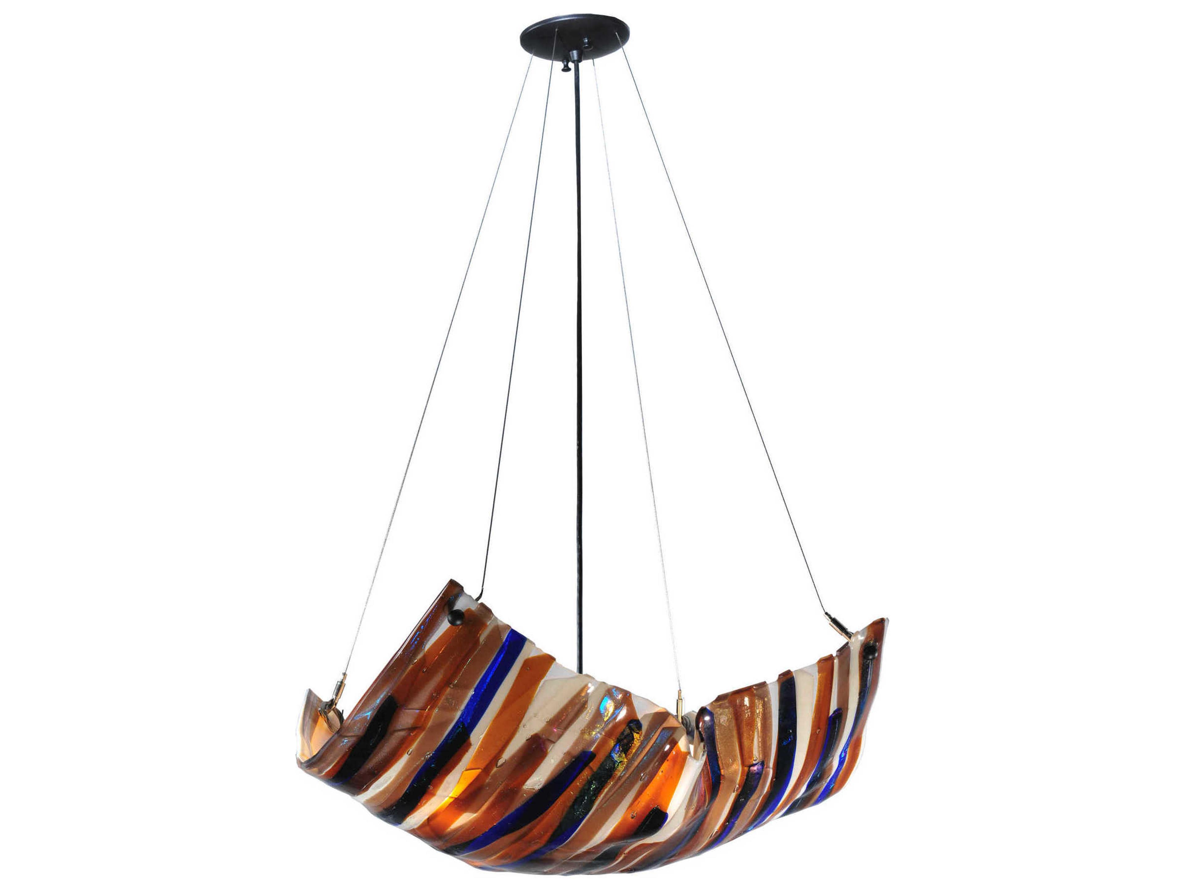 Contemporary 4-Light Black Pendant