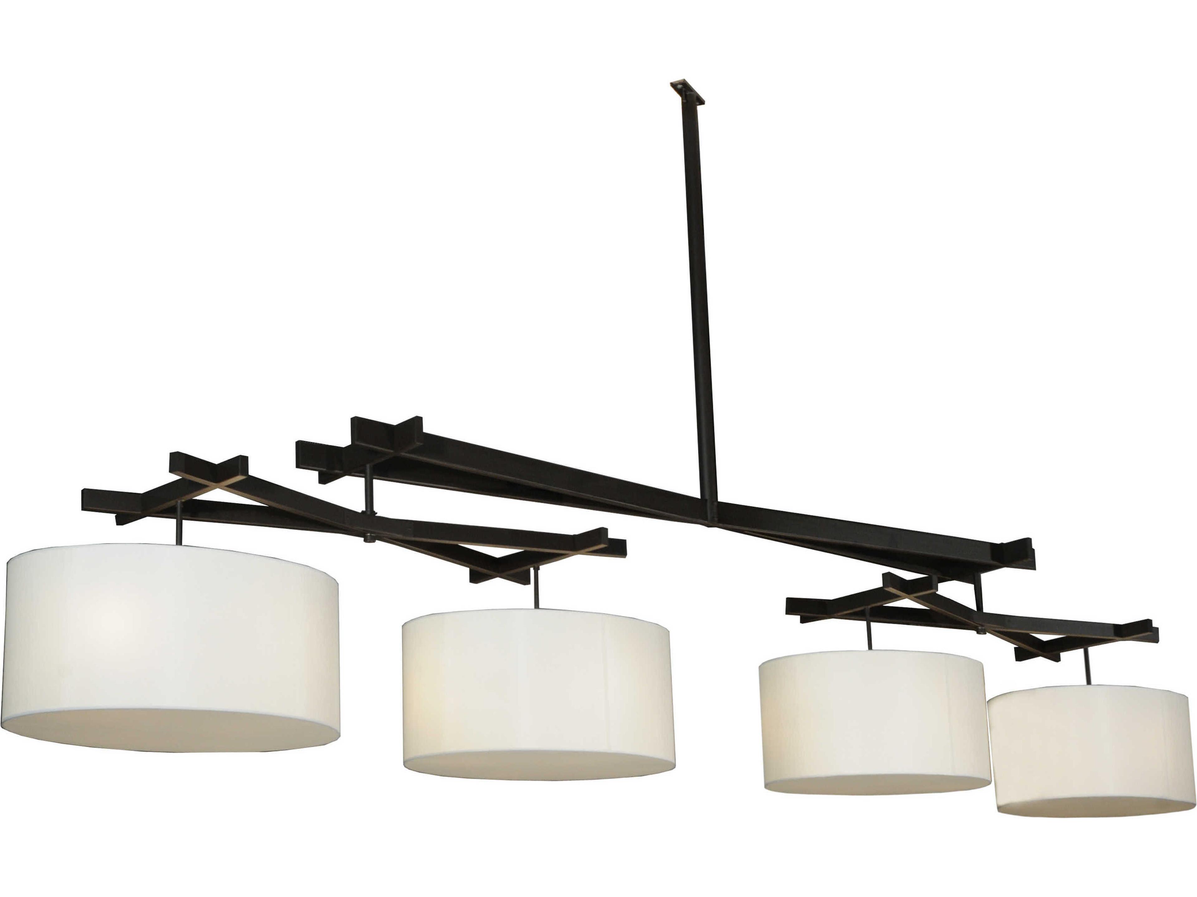 Contemporary 1-Light Bronze Drum Pendant