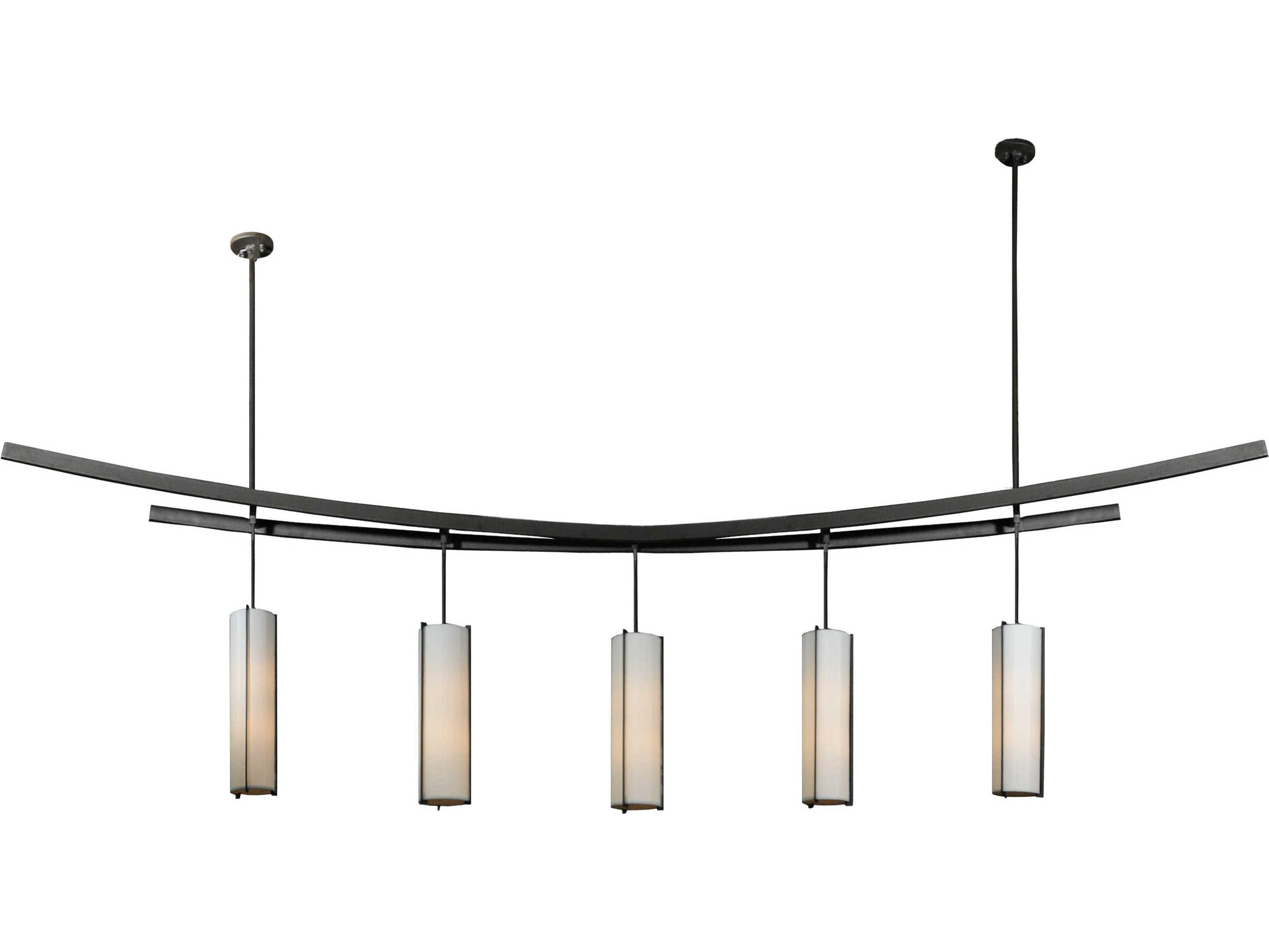 Contemporary 1-Light Bronze Cylinder Pendant