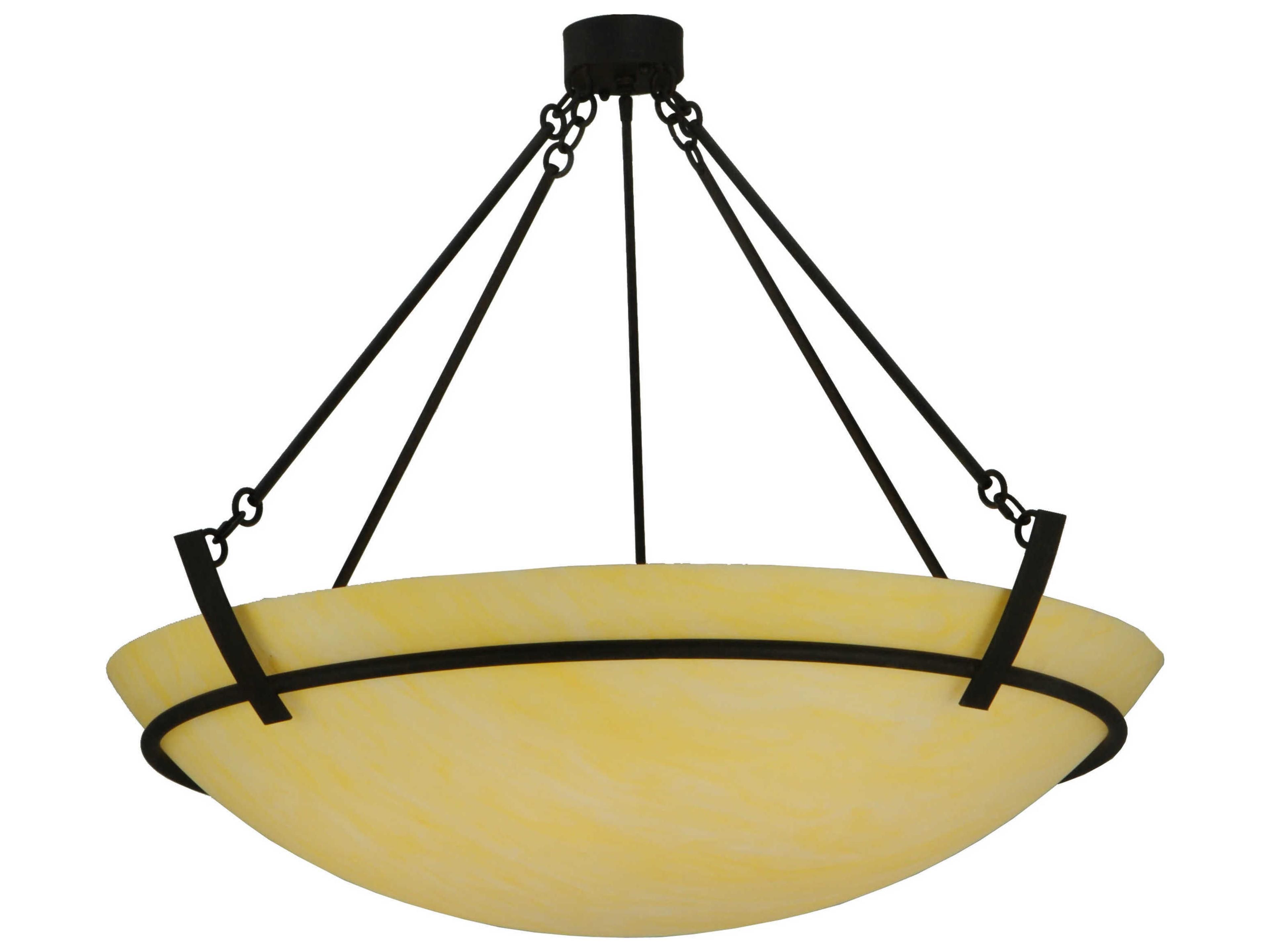 Covina 8-Light Bronze Bowl Pendant