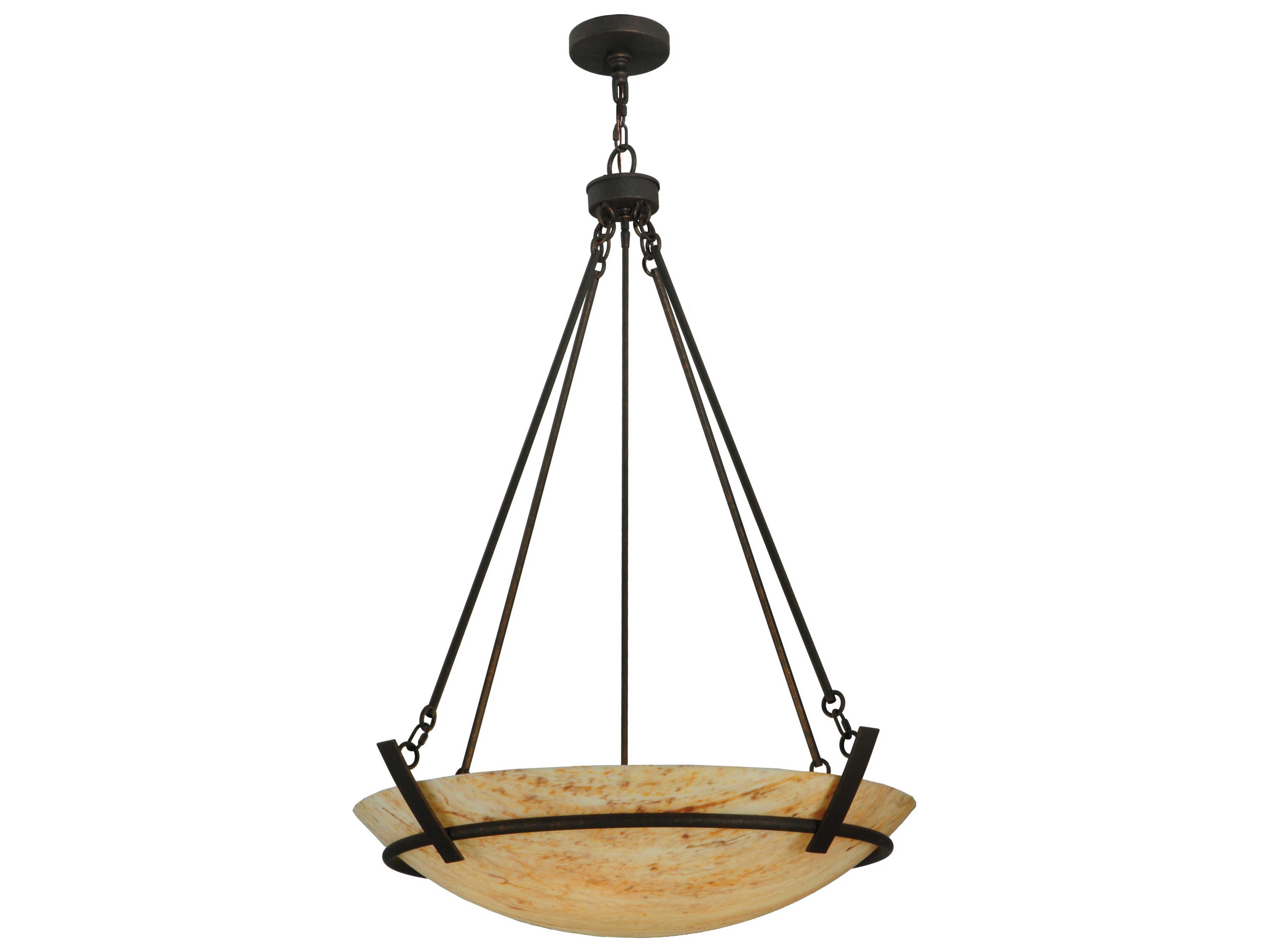 Covina 6-Light Bronze Bowl Pendant