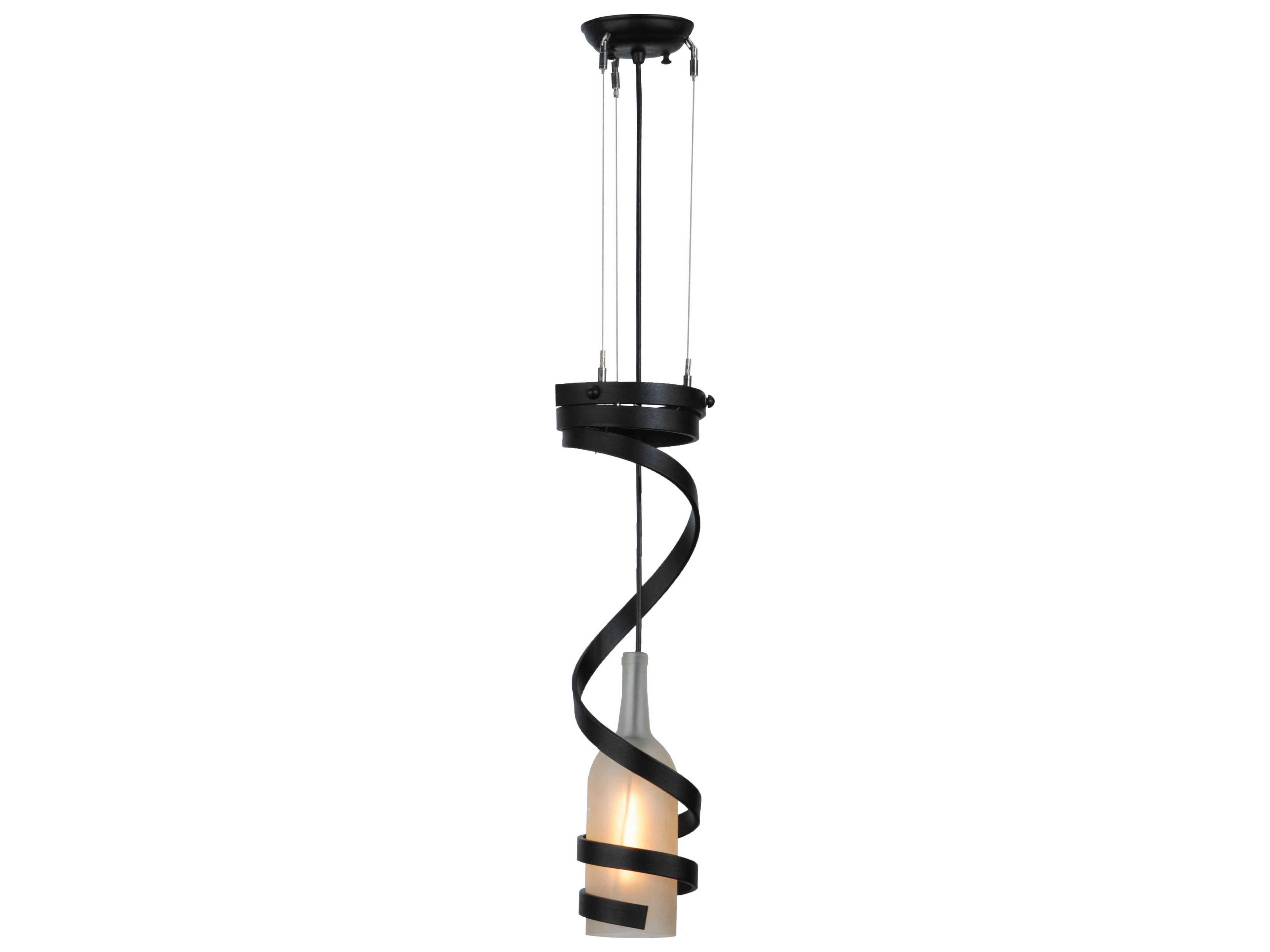 Contemporary 1-Light Black Pendant