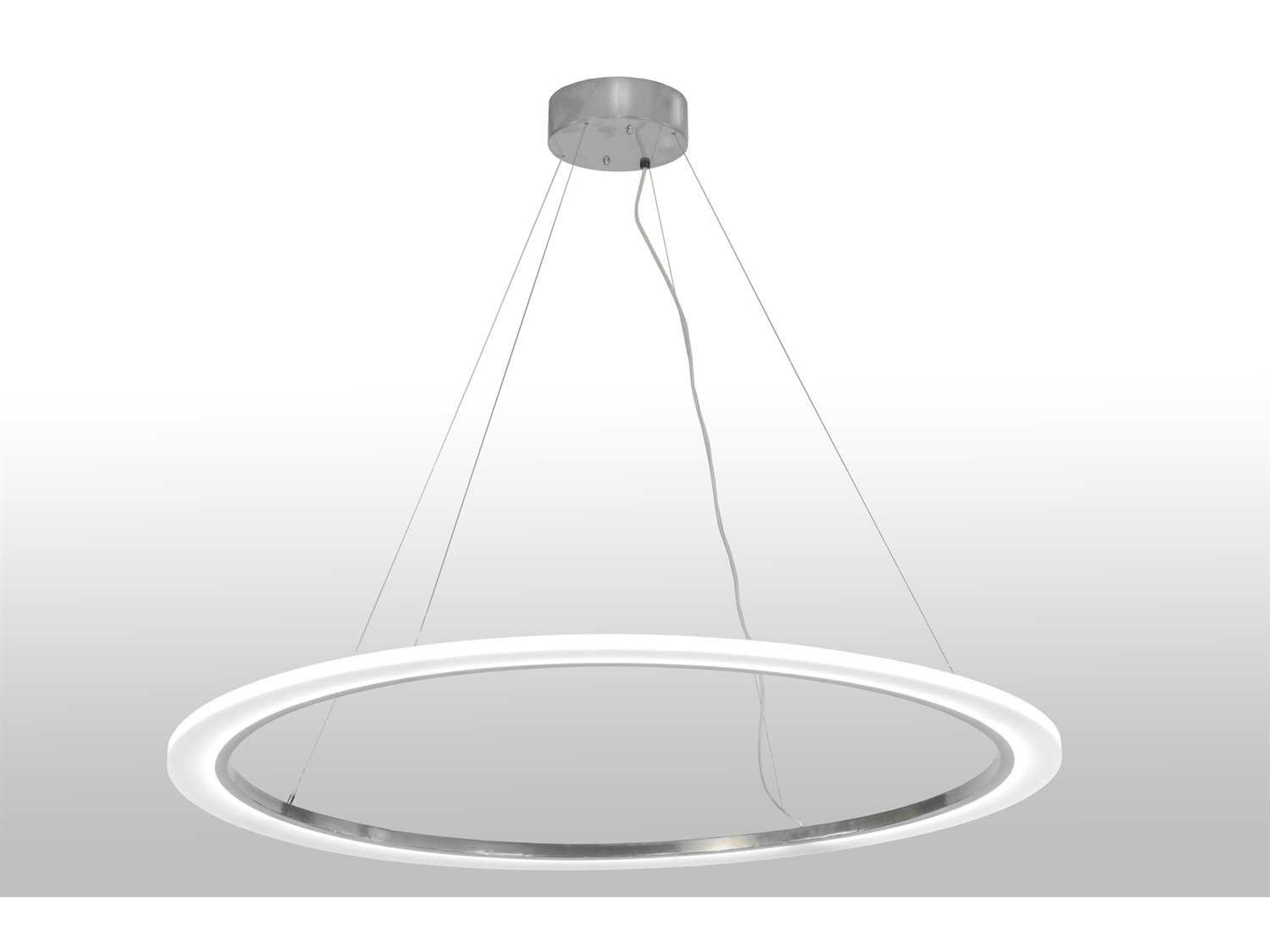 Anillo 1-Light Chrome LED Round Pendant
