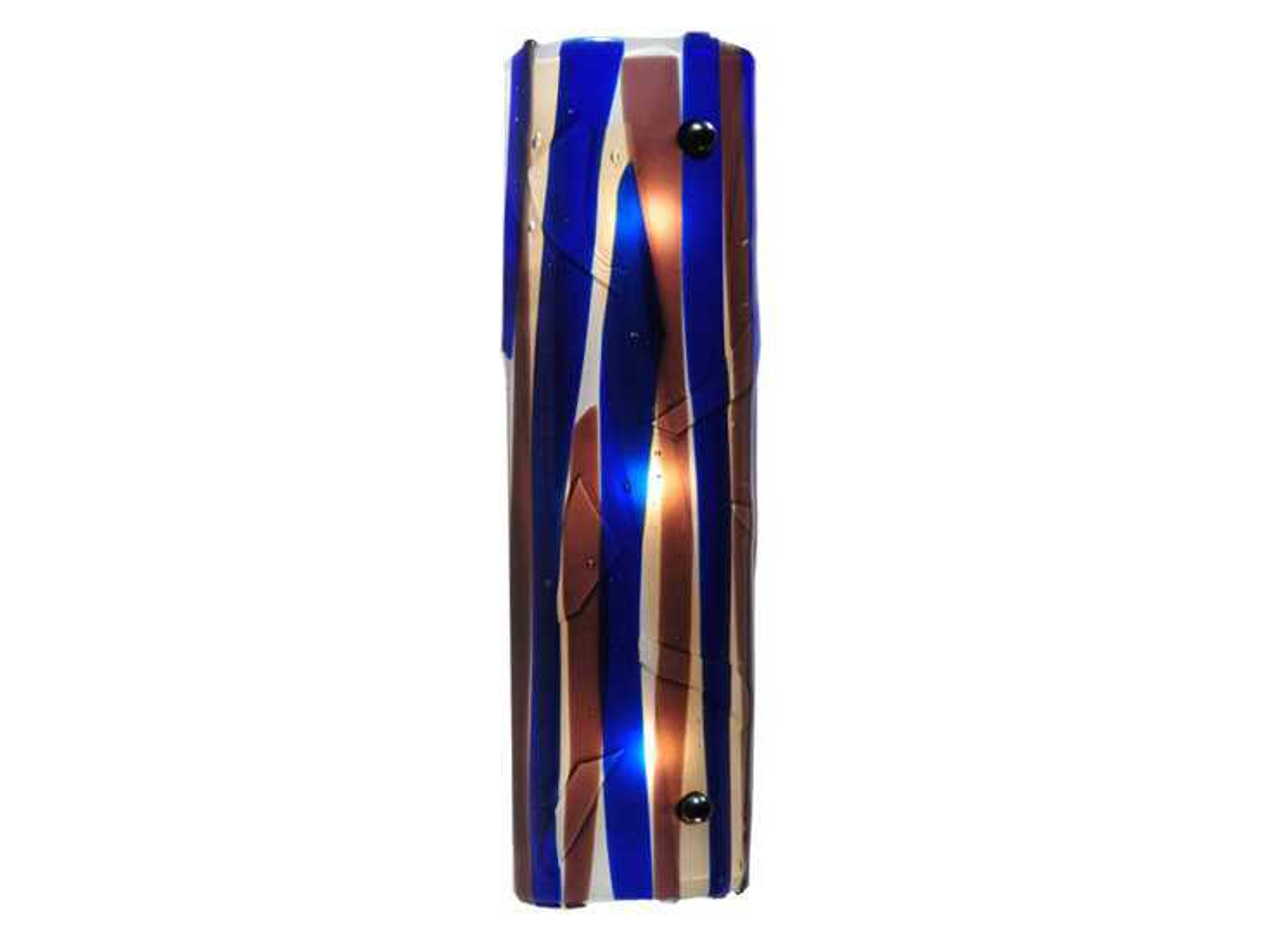 Metro Fusion 3-Light Blue Tiffany Wall Sconce