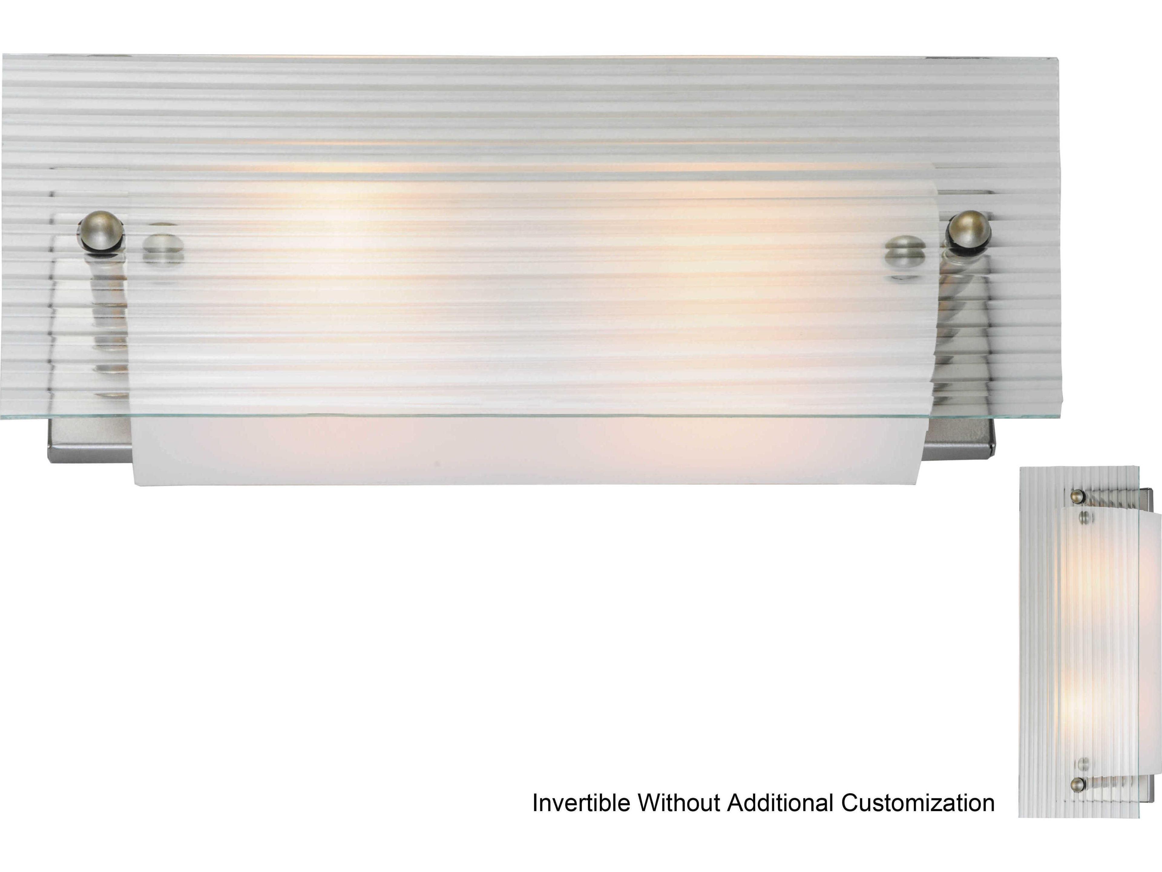 Contemporary 2-Light Off White Vanity Light