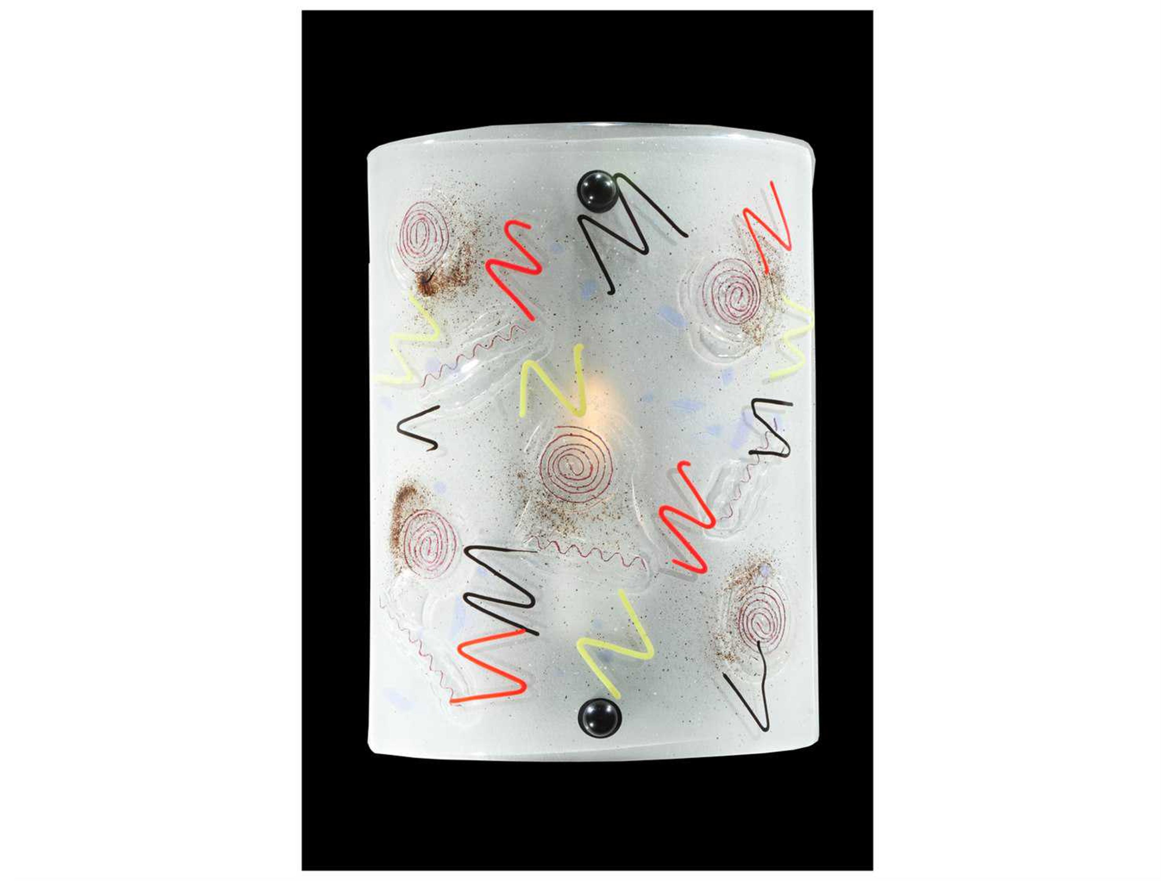 Metro Fusion 1-Light Black Wall Sconce