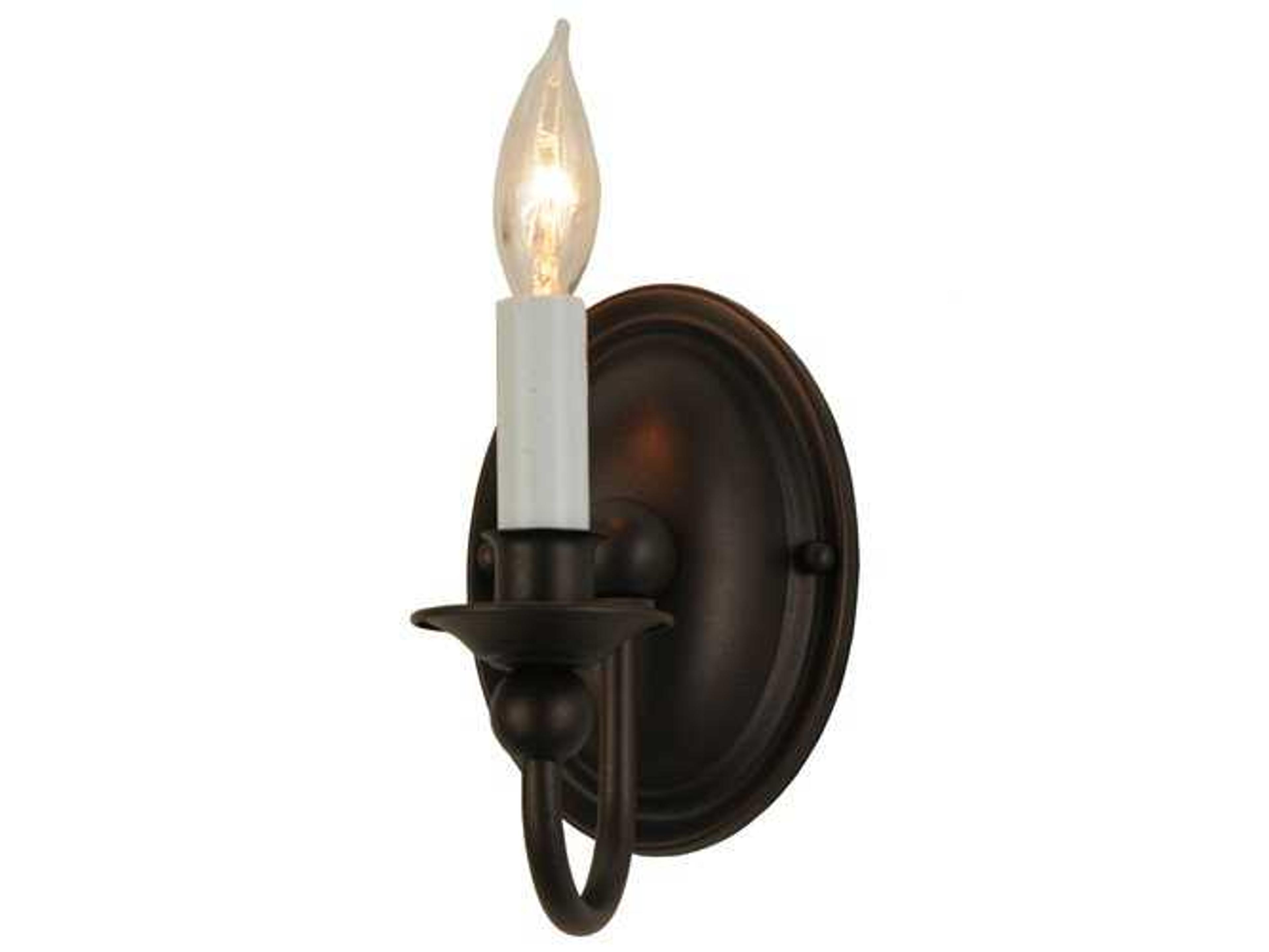 Contemporary 1-Light Bronze Wall Sconce