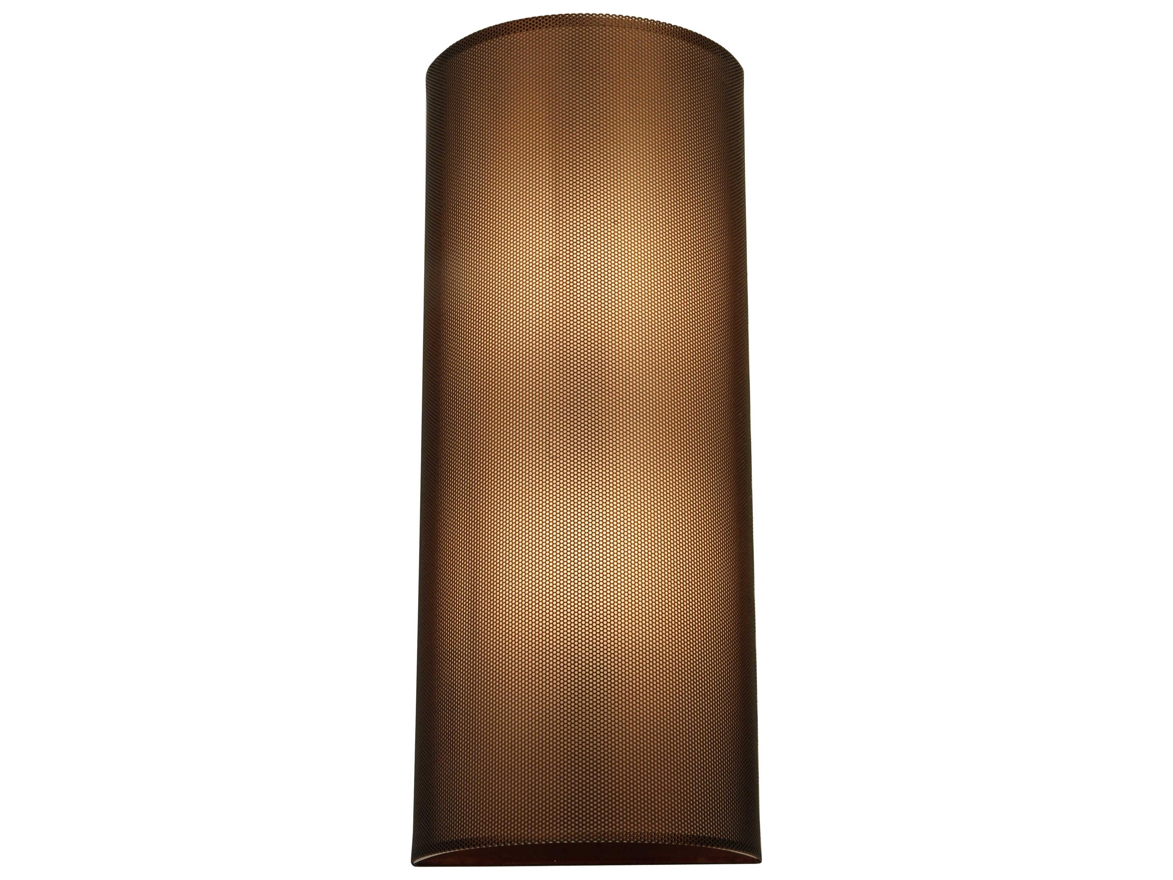Contemporary 2-Light Brown Wall Sconce