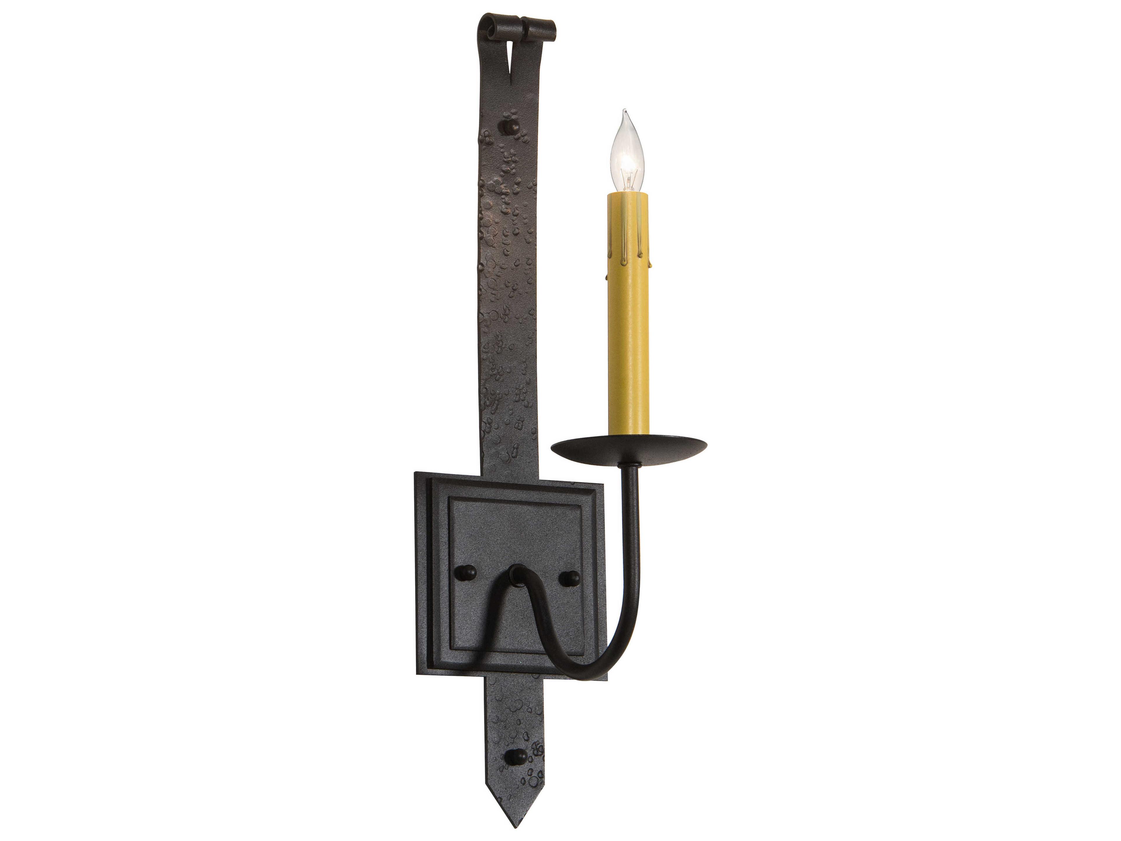 Costello 1-Light Black Wall Sconce