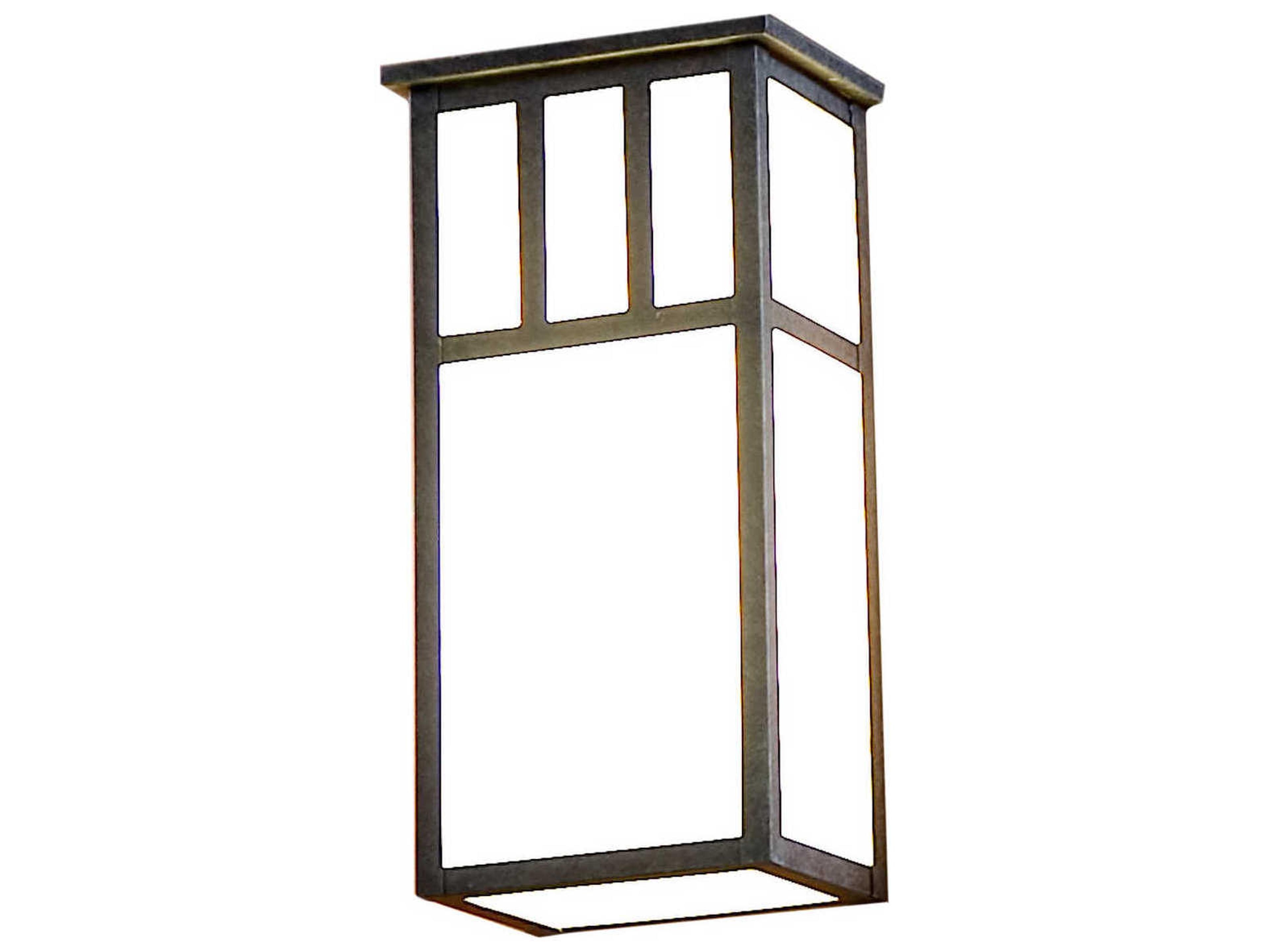 Cristoph 2-Light Antique Iron Gate Black Glass Wall Sconce