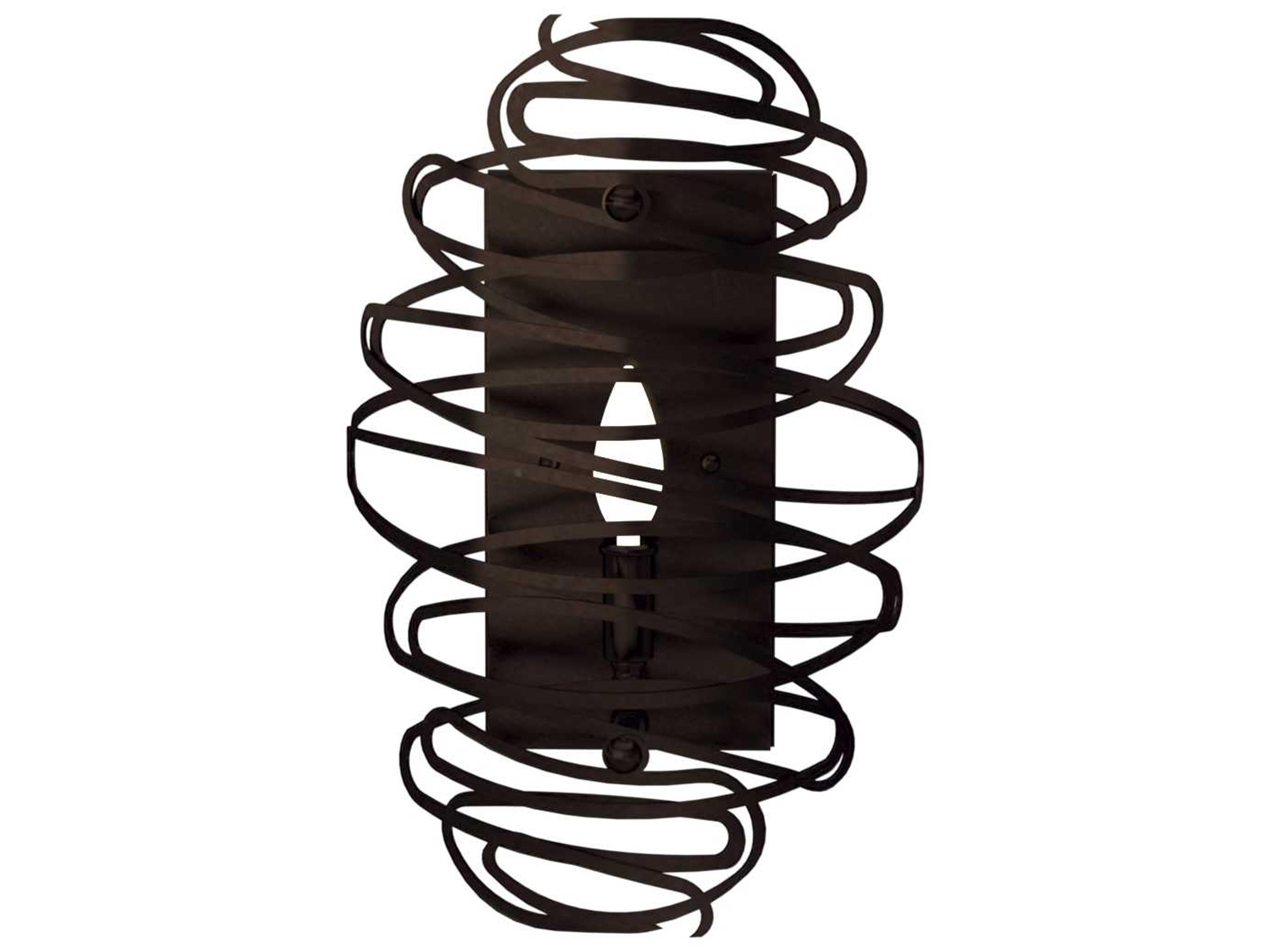 Cyclone 1-Light Mahogany Bronze Wall Sconce