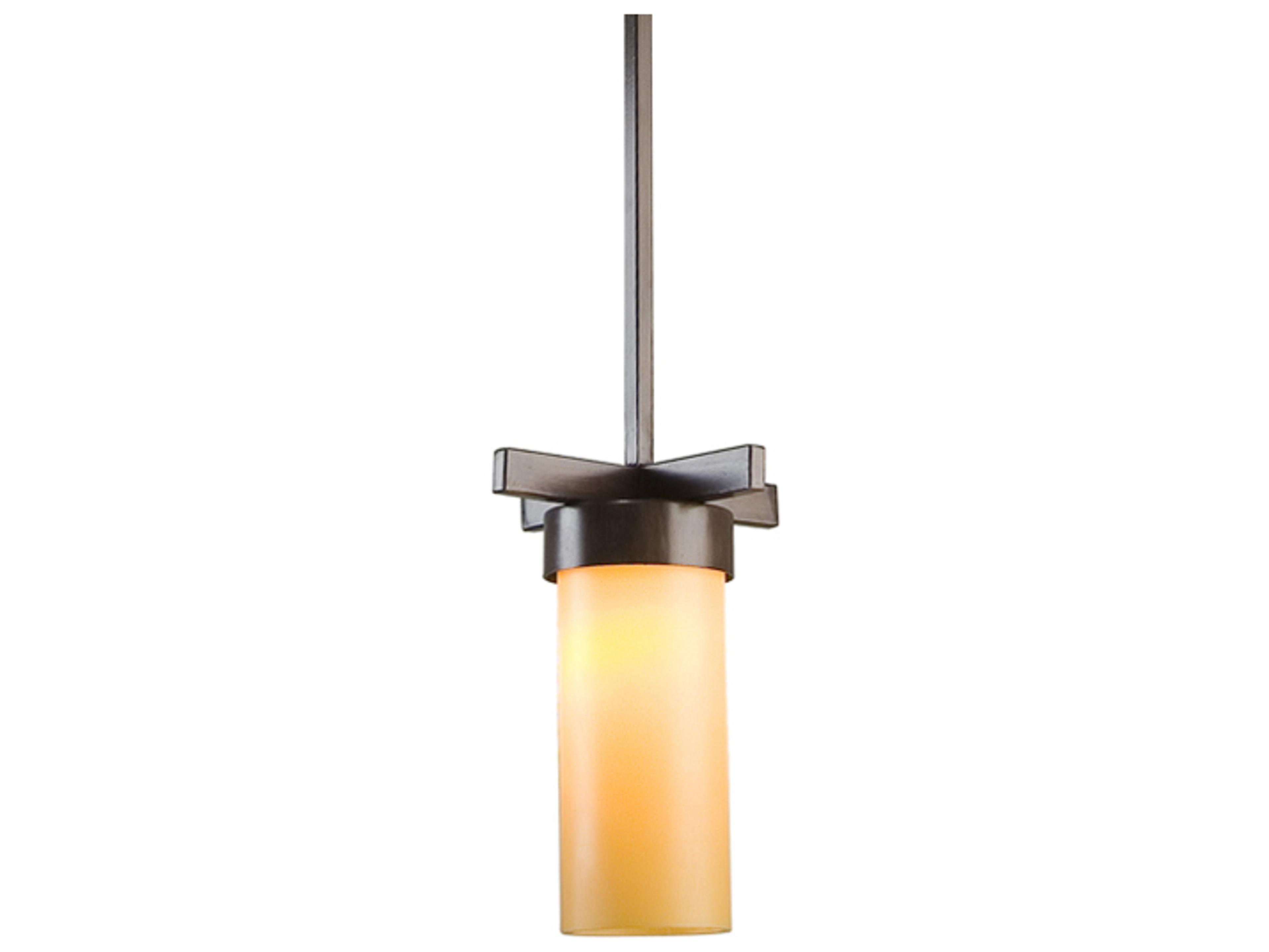 Dante 1-Light Classic Rust Brown Cylinder Mini Pendant