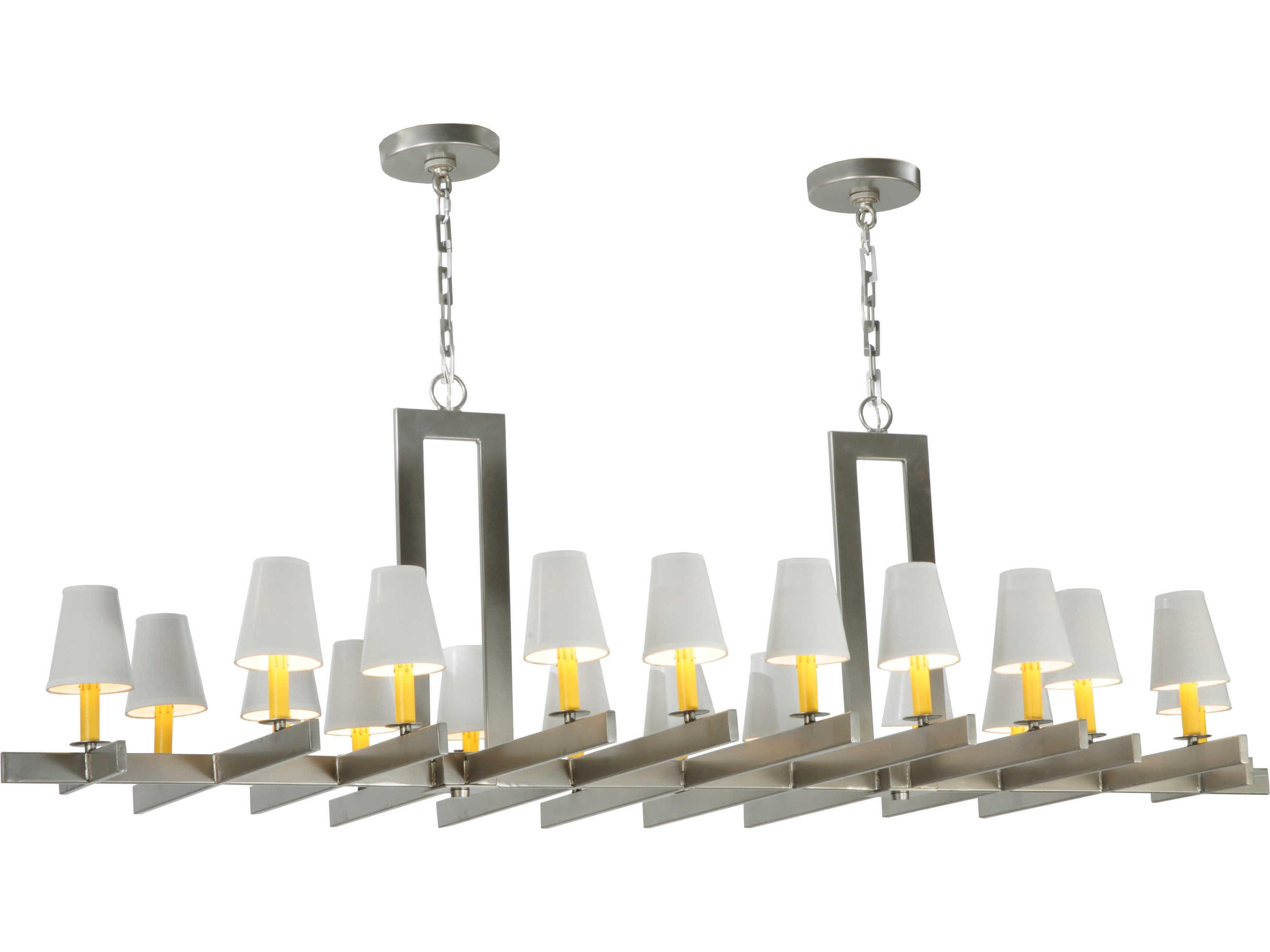 Dante 20-Light Nickel Candelabra Empire Chandelier