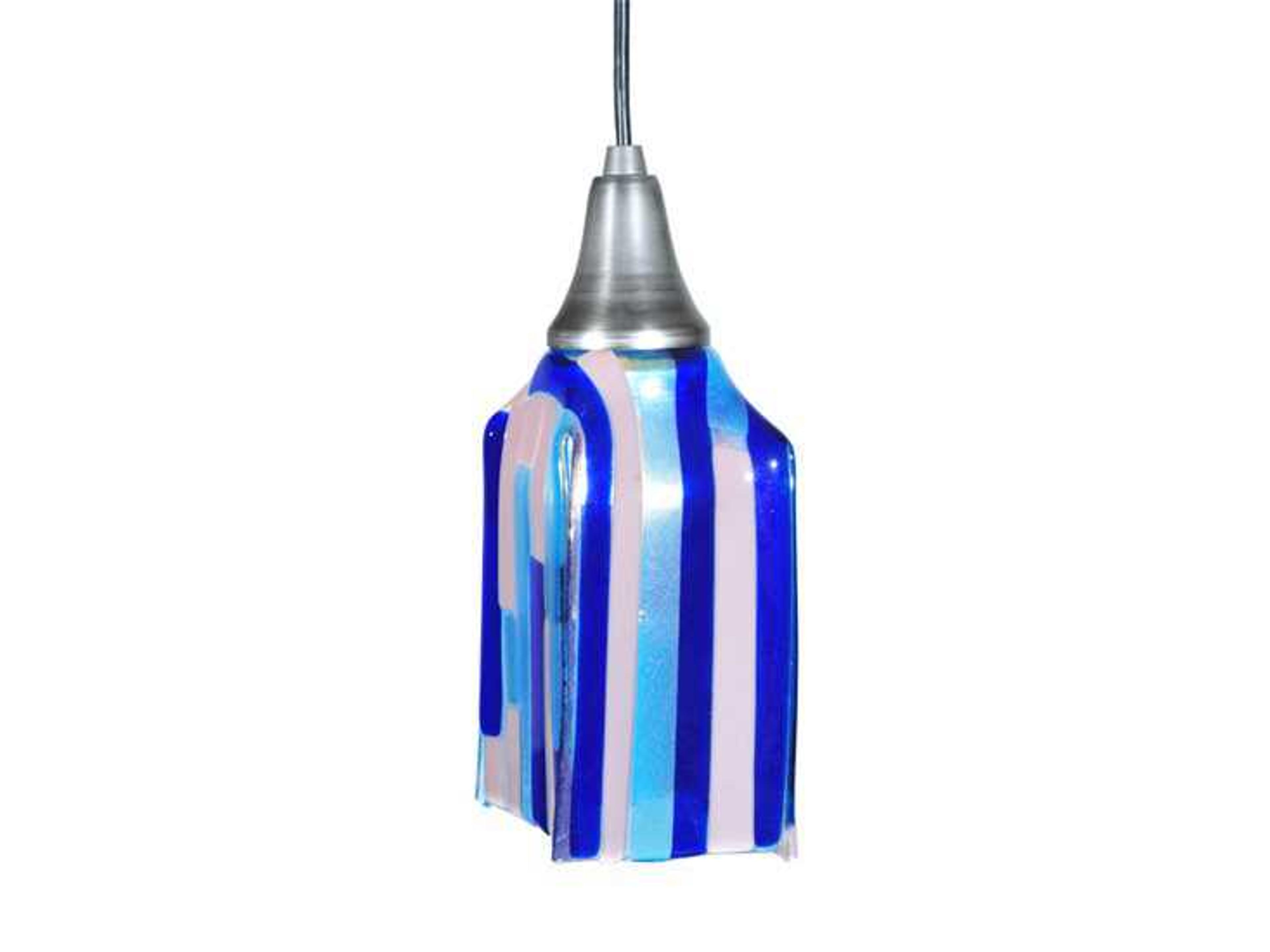 Metro Fusion Ocean Breeze Draped Glass Mini Pendant