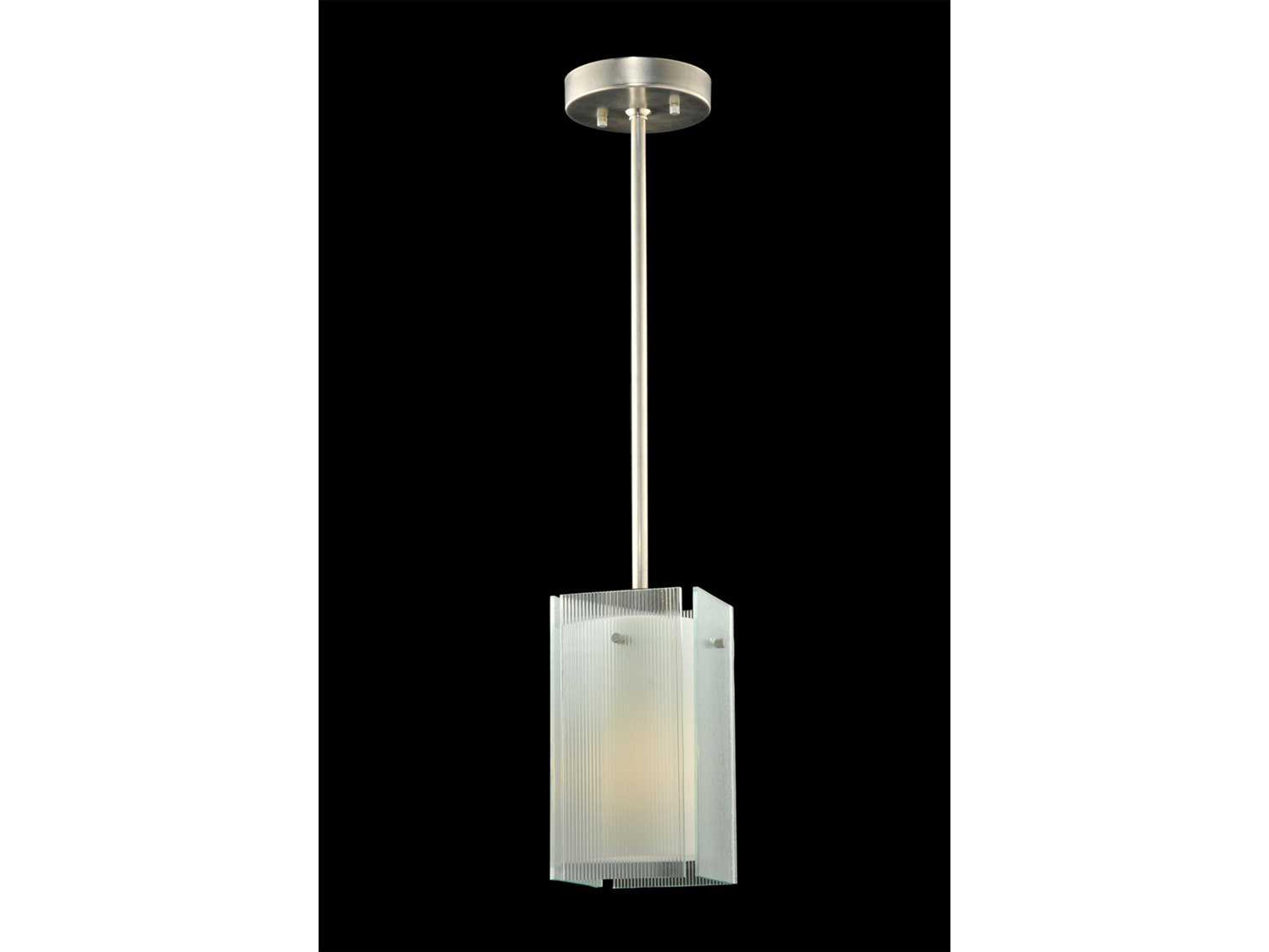 Metro Reeded Quadrato 5" Mini Pendant Light