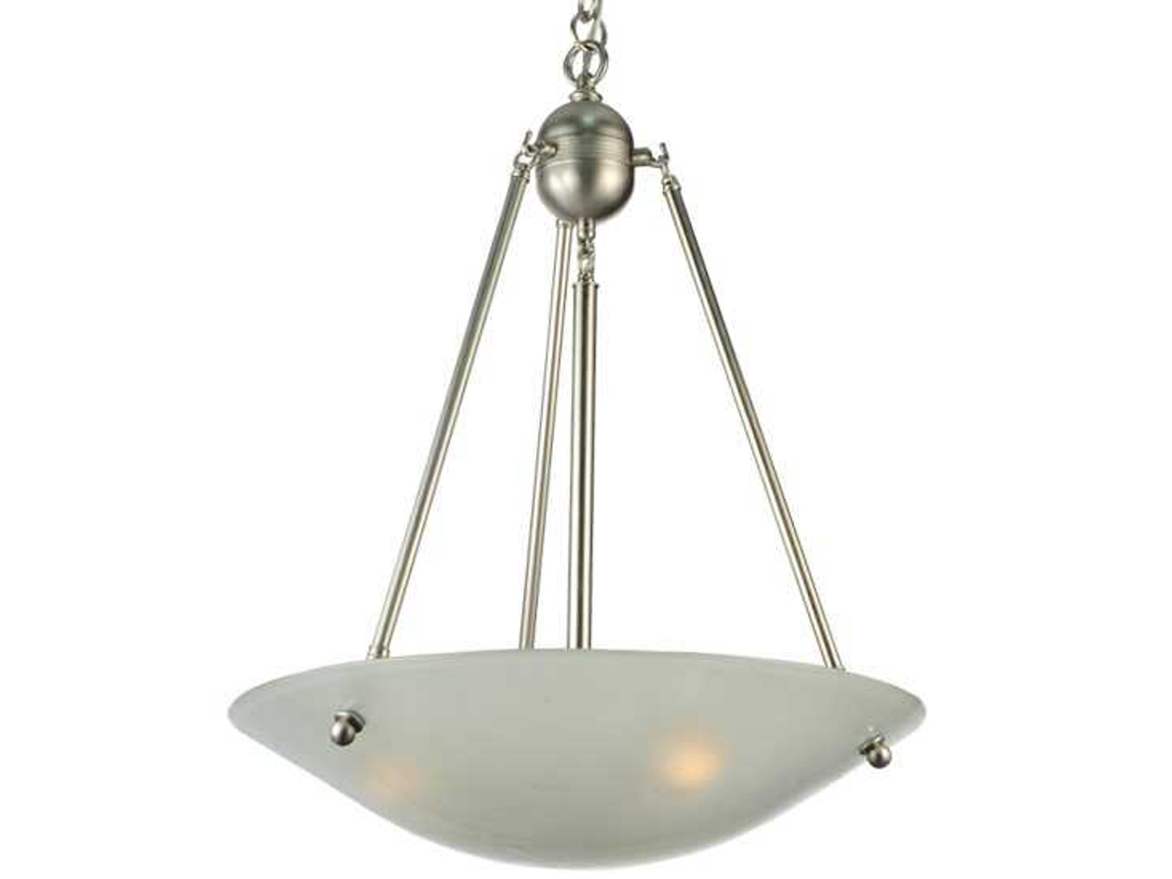 Metro Fusion 3-Light Gray Bowl Pendant