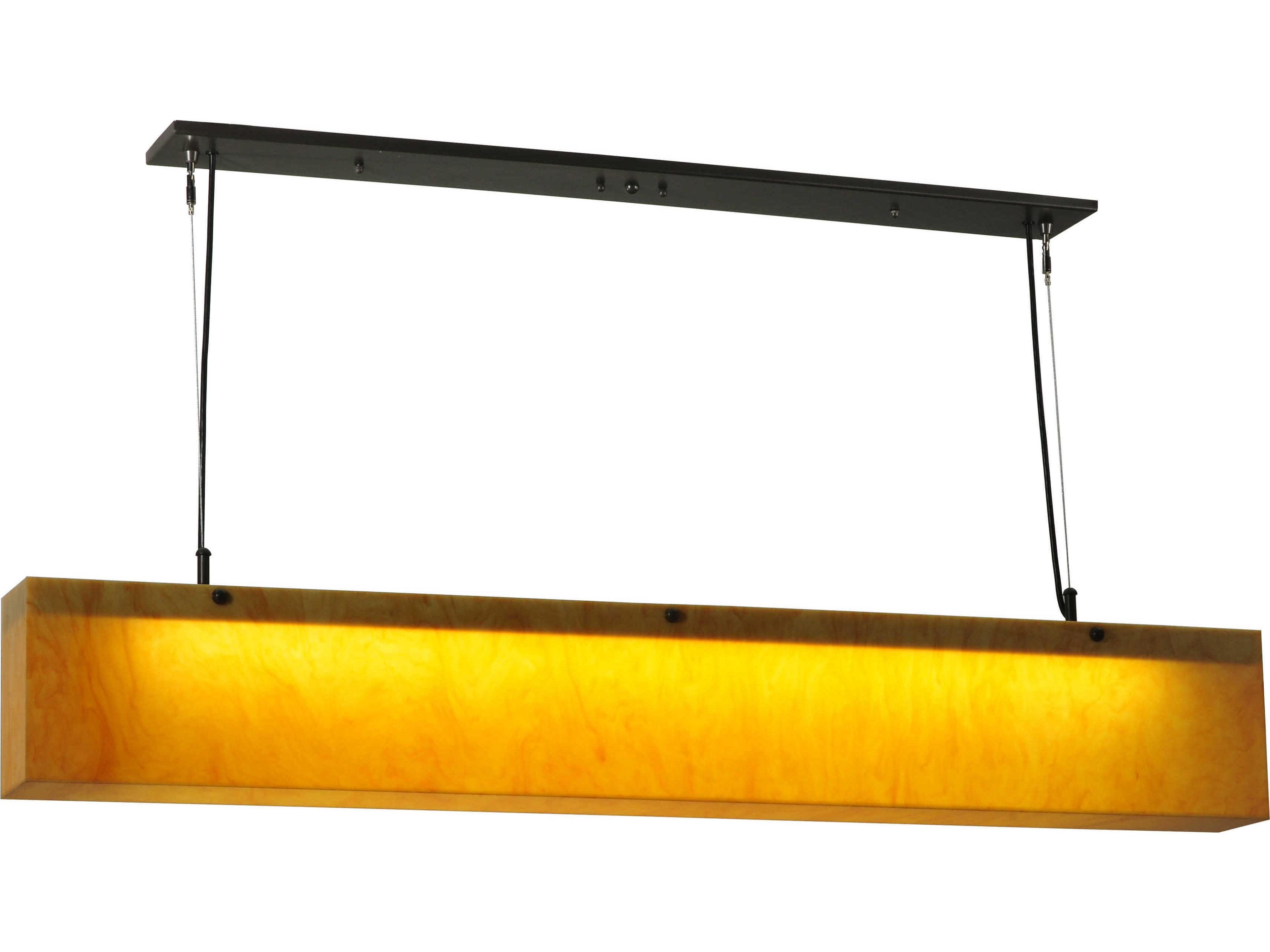 Deco 1-Light Bronze Linear Pendant