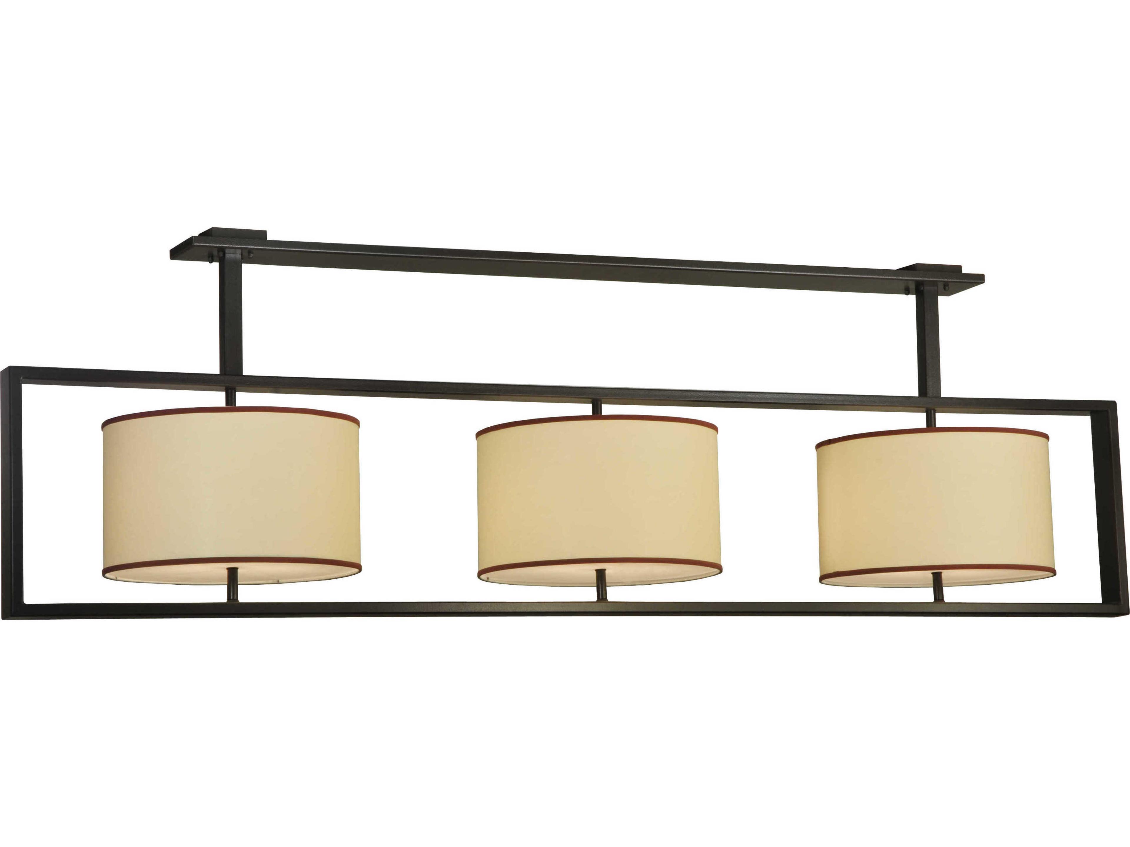 Deco 6-Light Black Drum Pendant