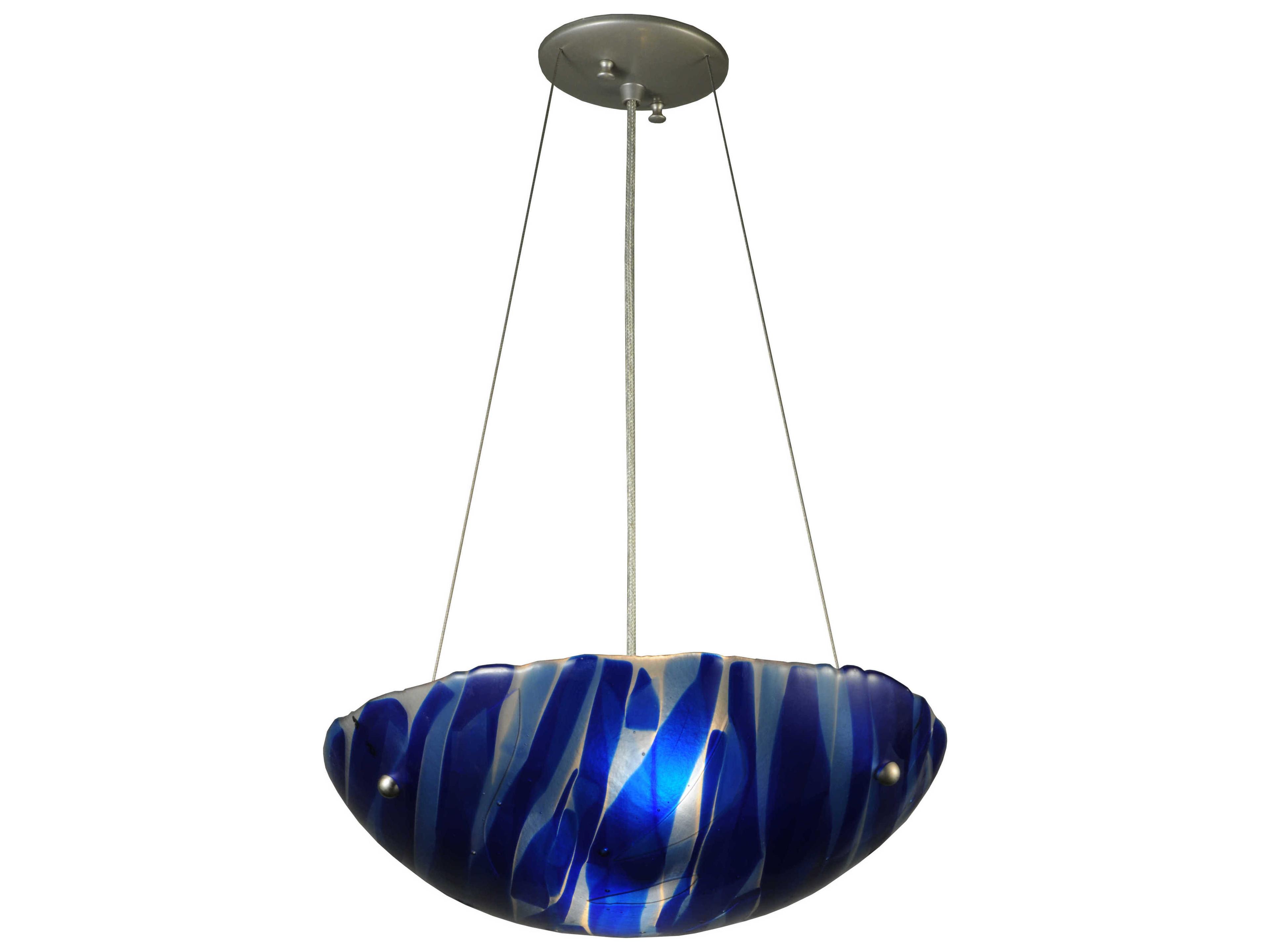 Metro Fusion 3-Light Gray Bowl Pendant