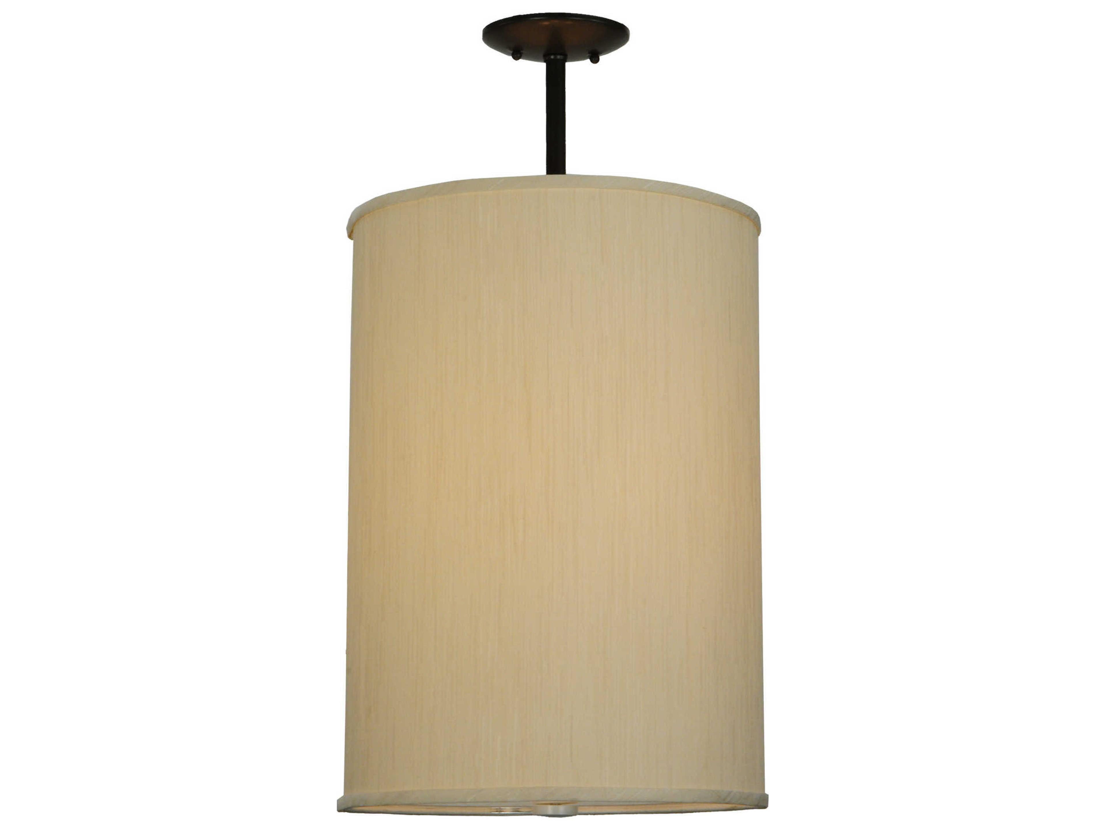 Deco 4-Light Bronze Cylinder Pendant