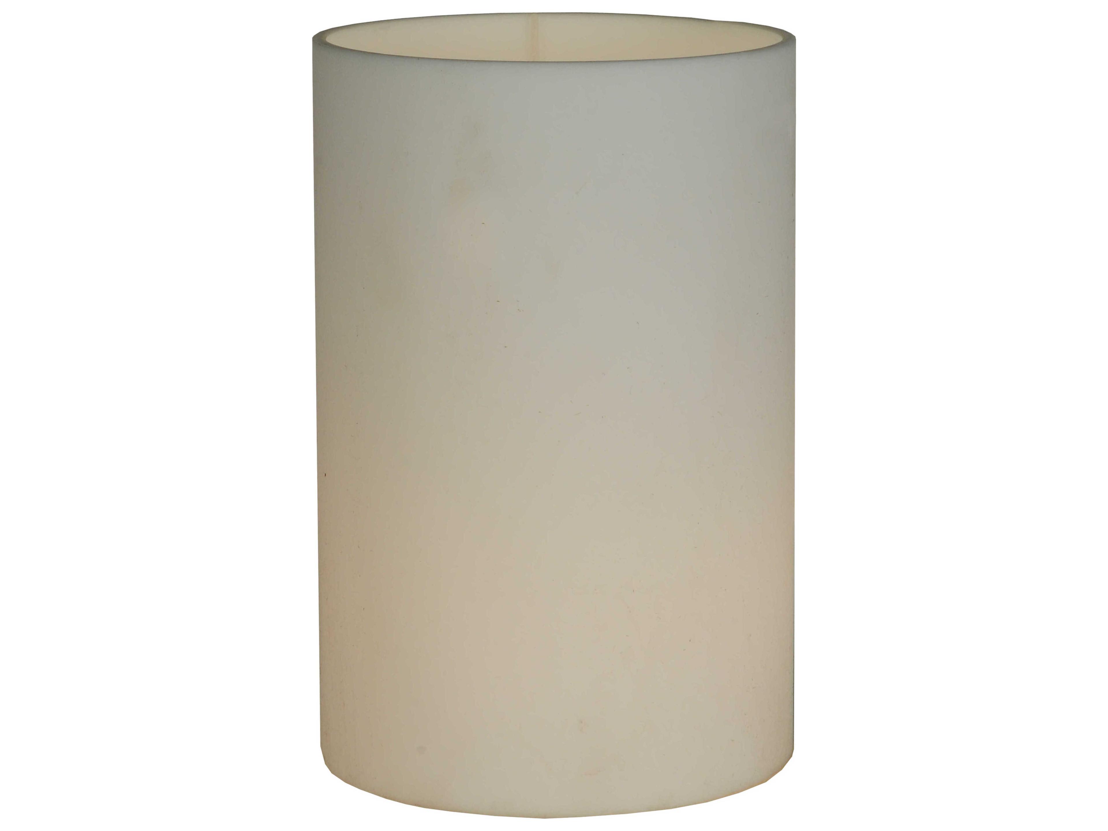 Cylinder White Flat Top Shade