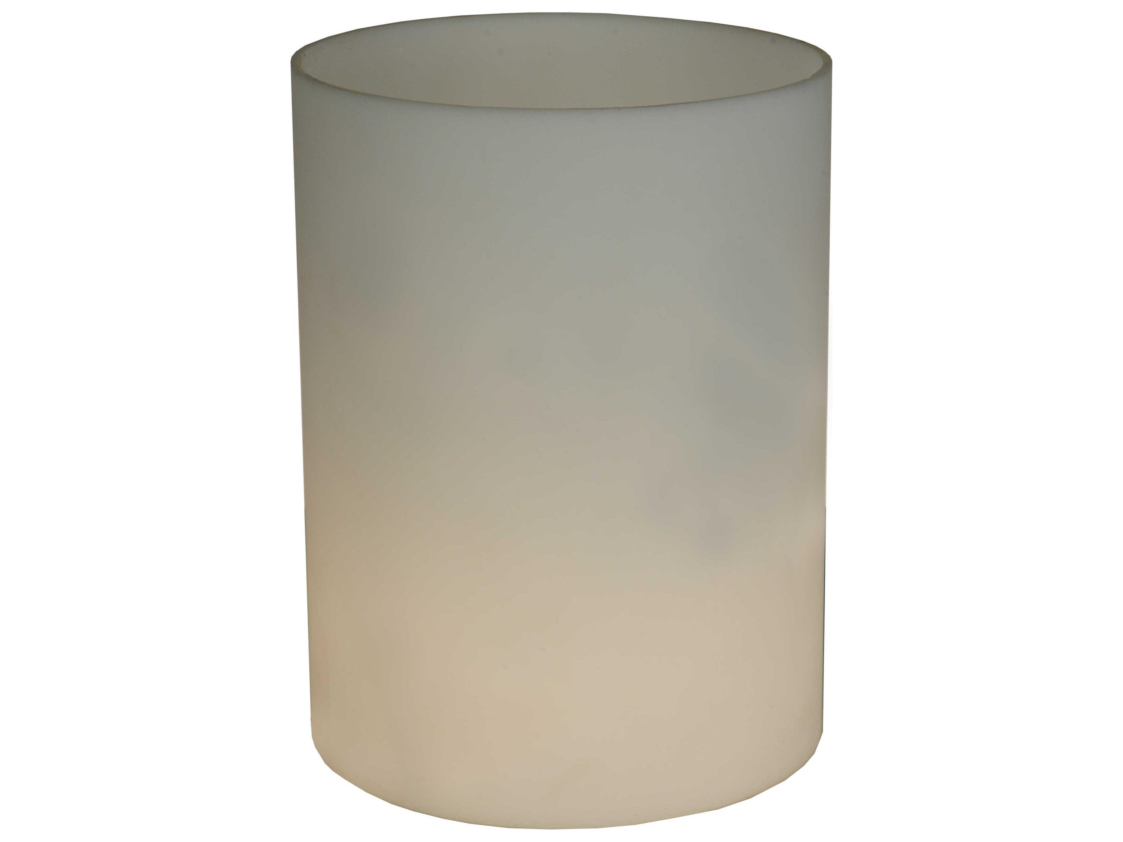 Cylinder White Flat Top Shade