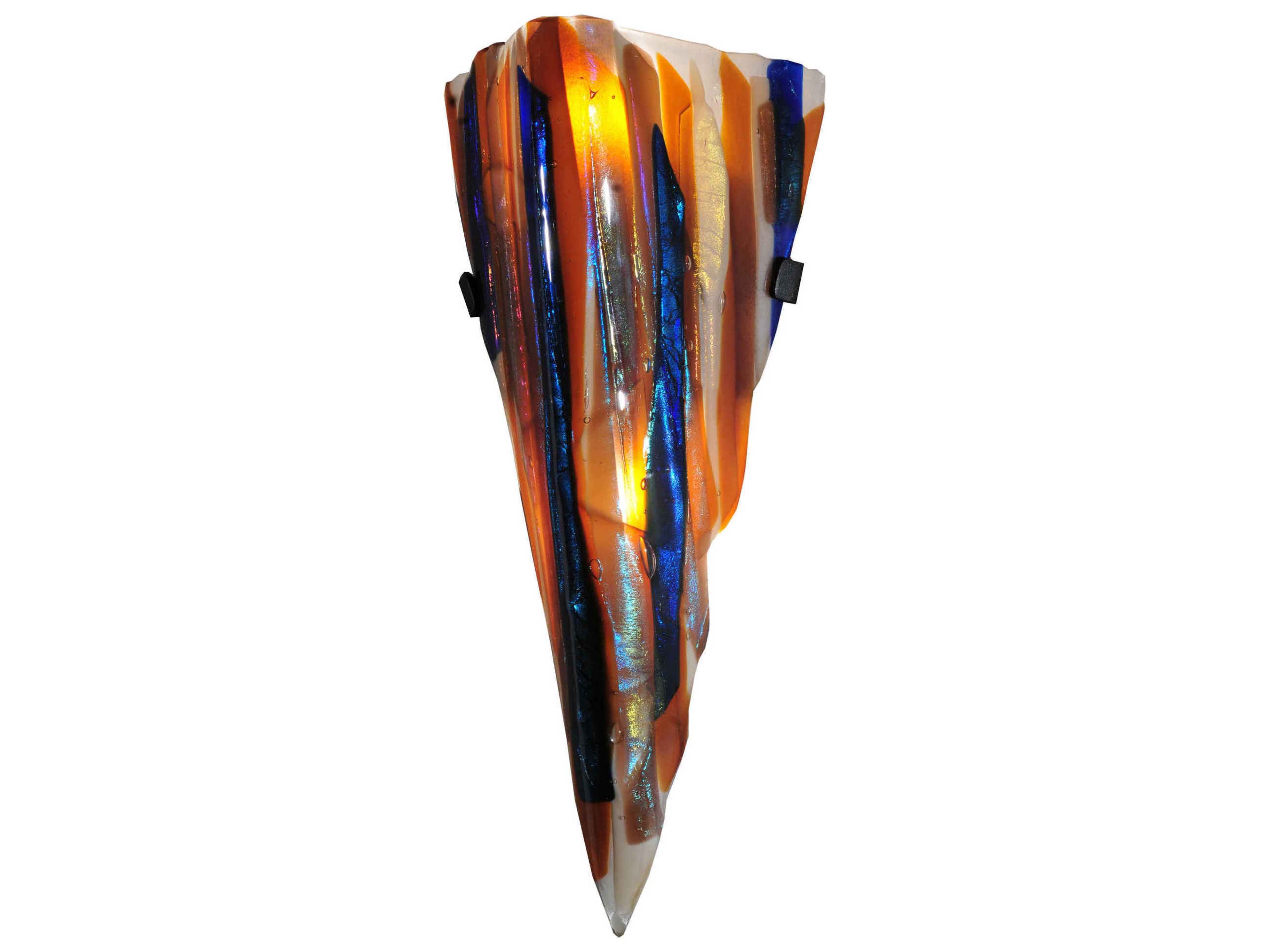 Metro Fusion 2-Light Blue Wall Sconce