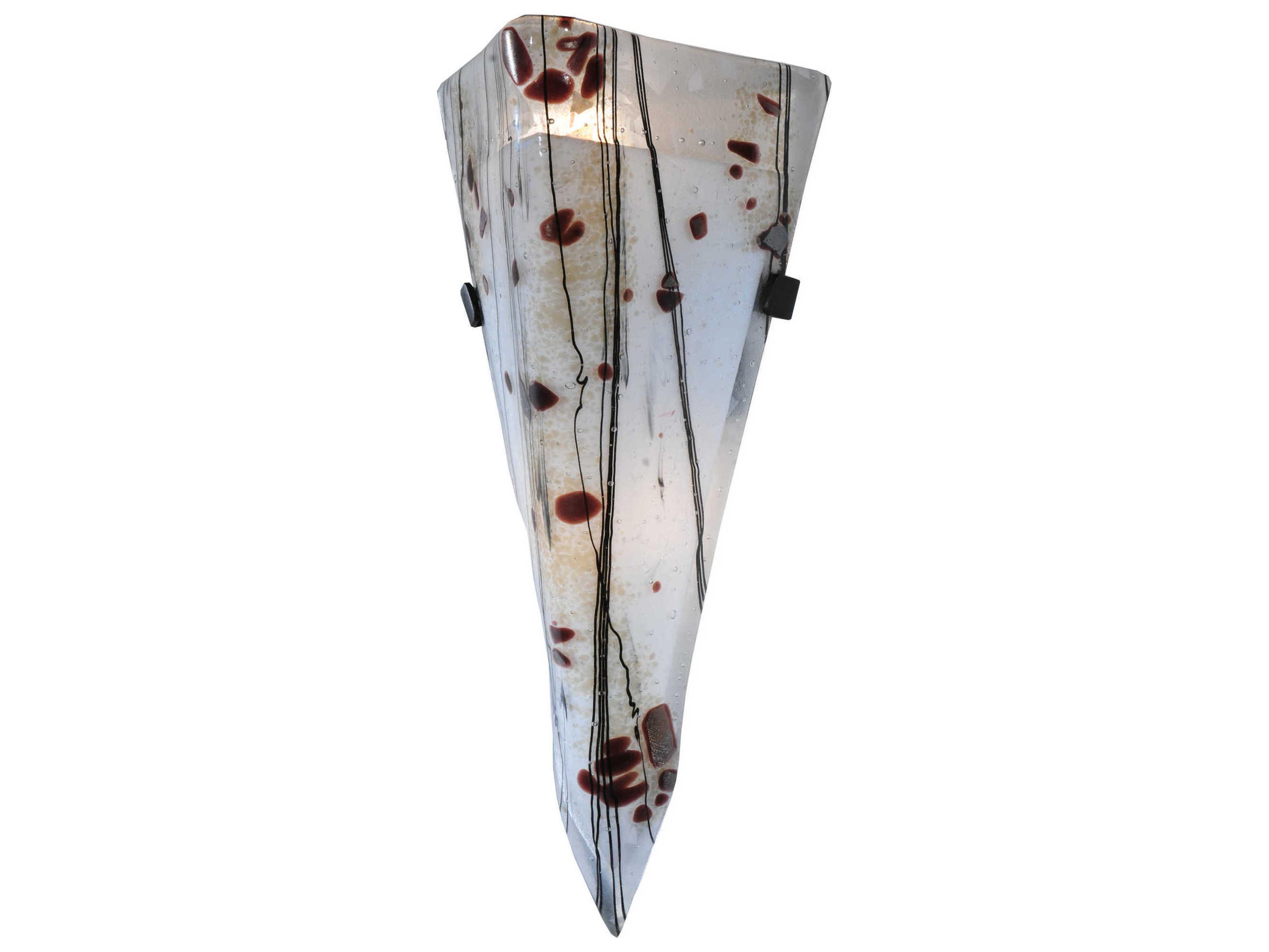 Metro Fusion 2-Light Brown Wall Sconce