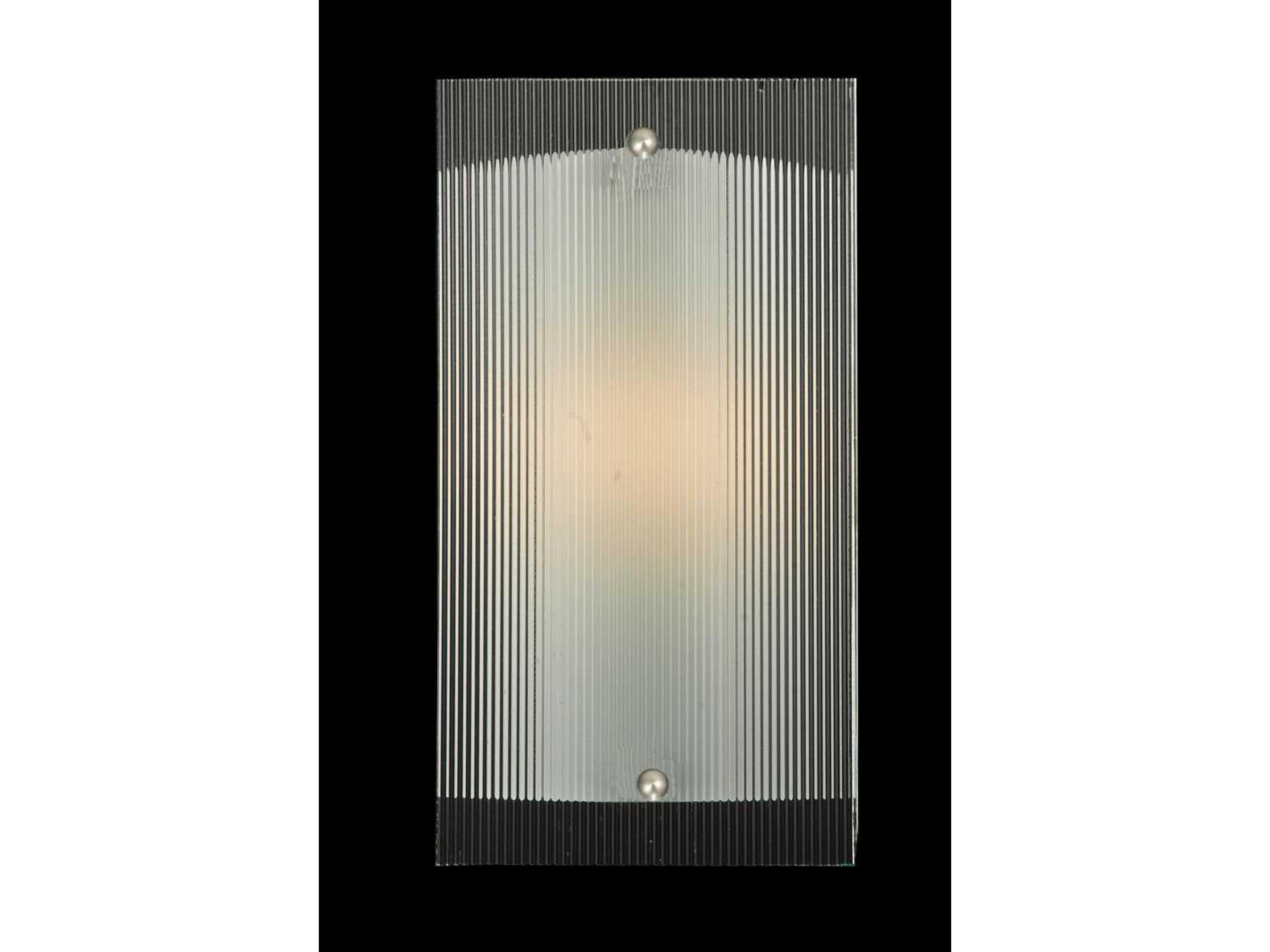 Deco 1-Light Nickel Wall Sconce