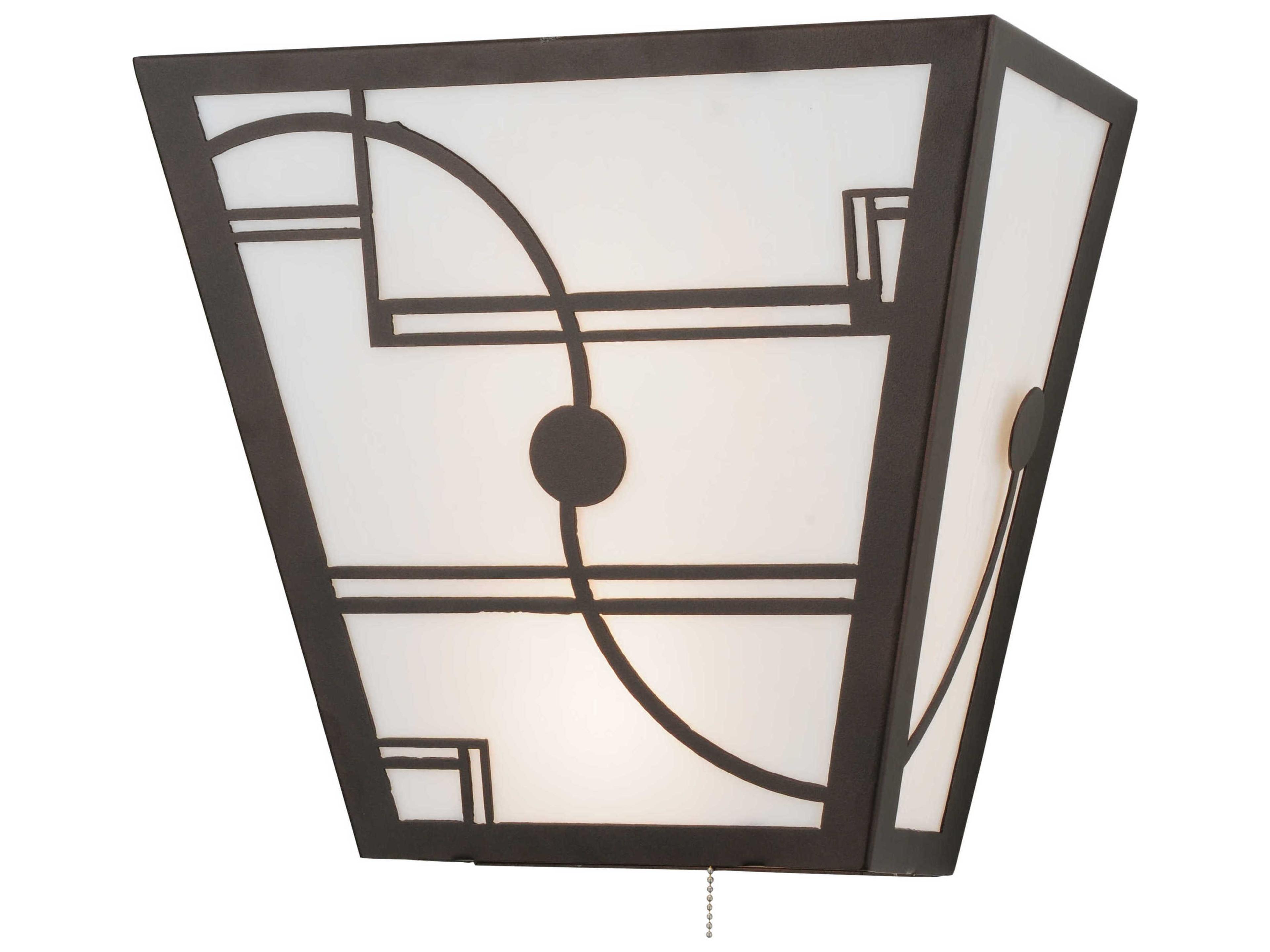 Deco 2-Light Bronze Wall Sconce