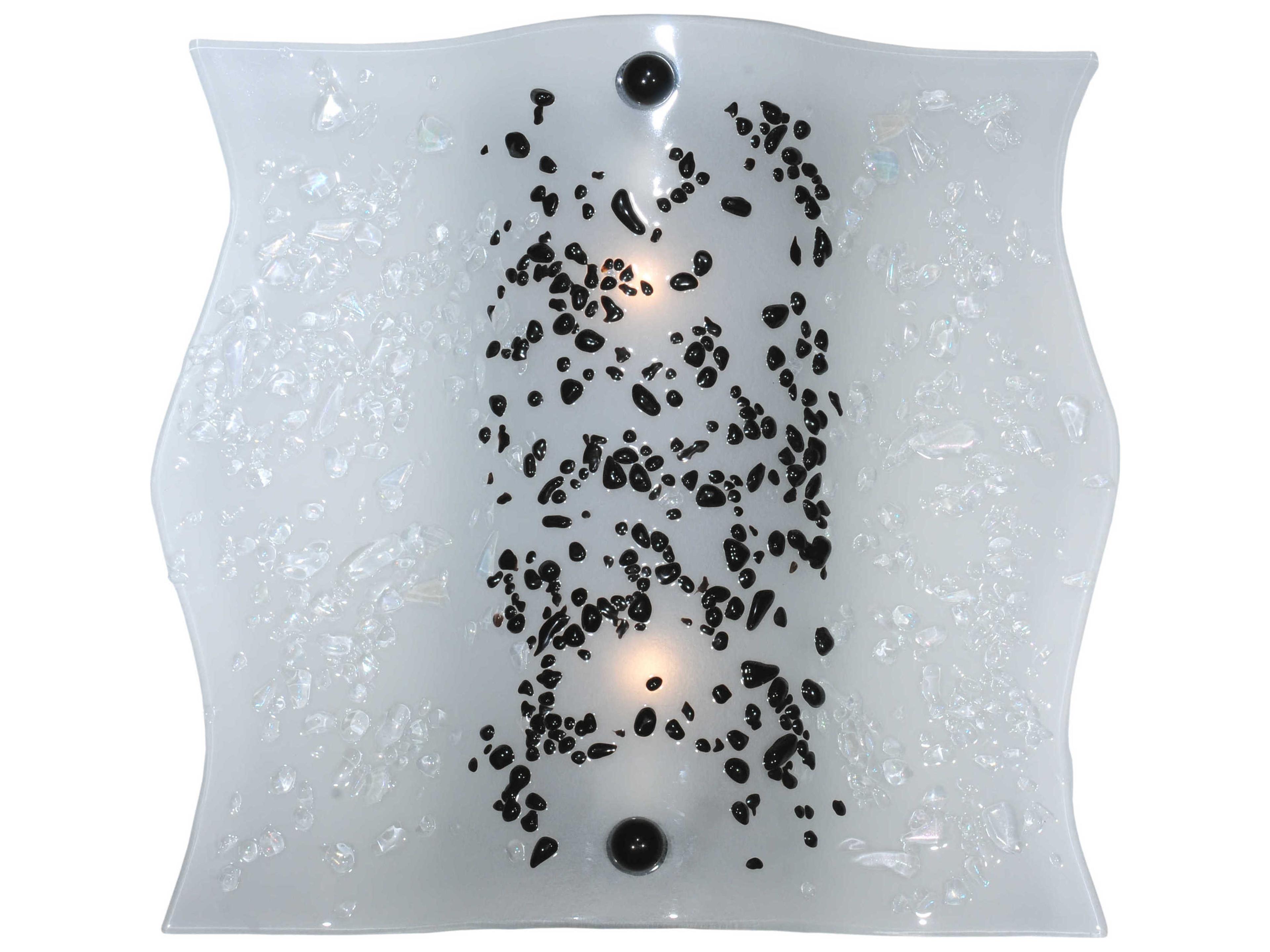 Metro Fusion 2-Light Black Wall Sconce