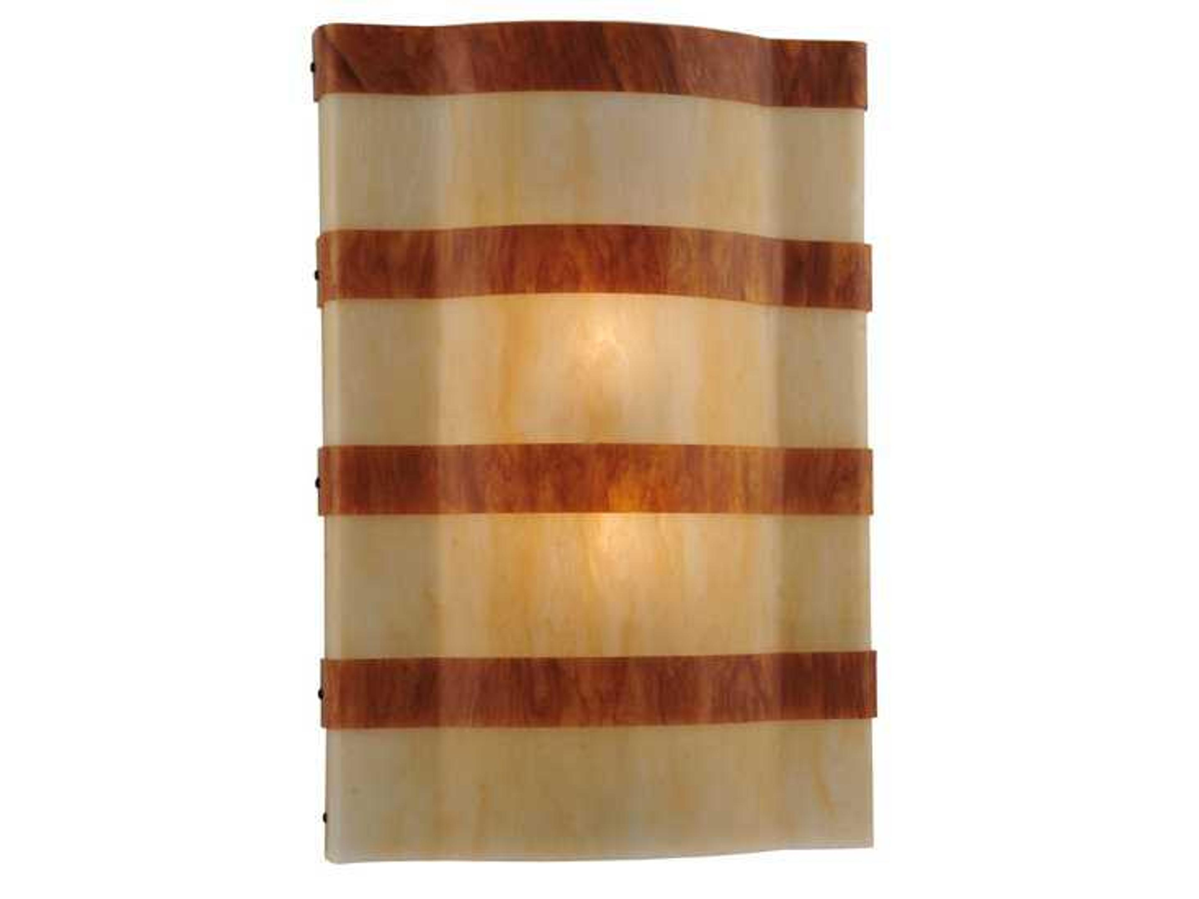 Deco 2-Light Brown Wall Sconce