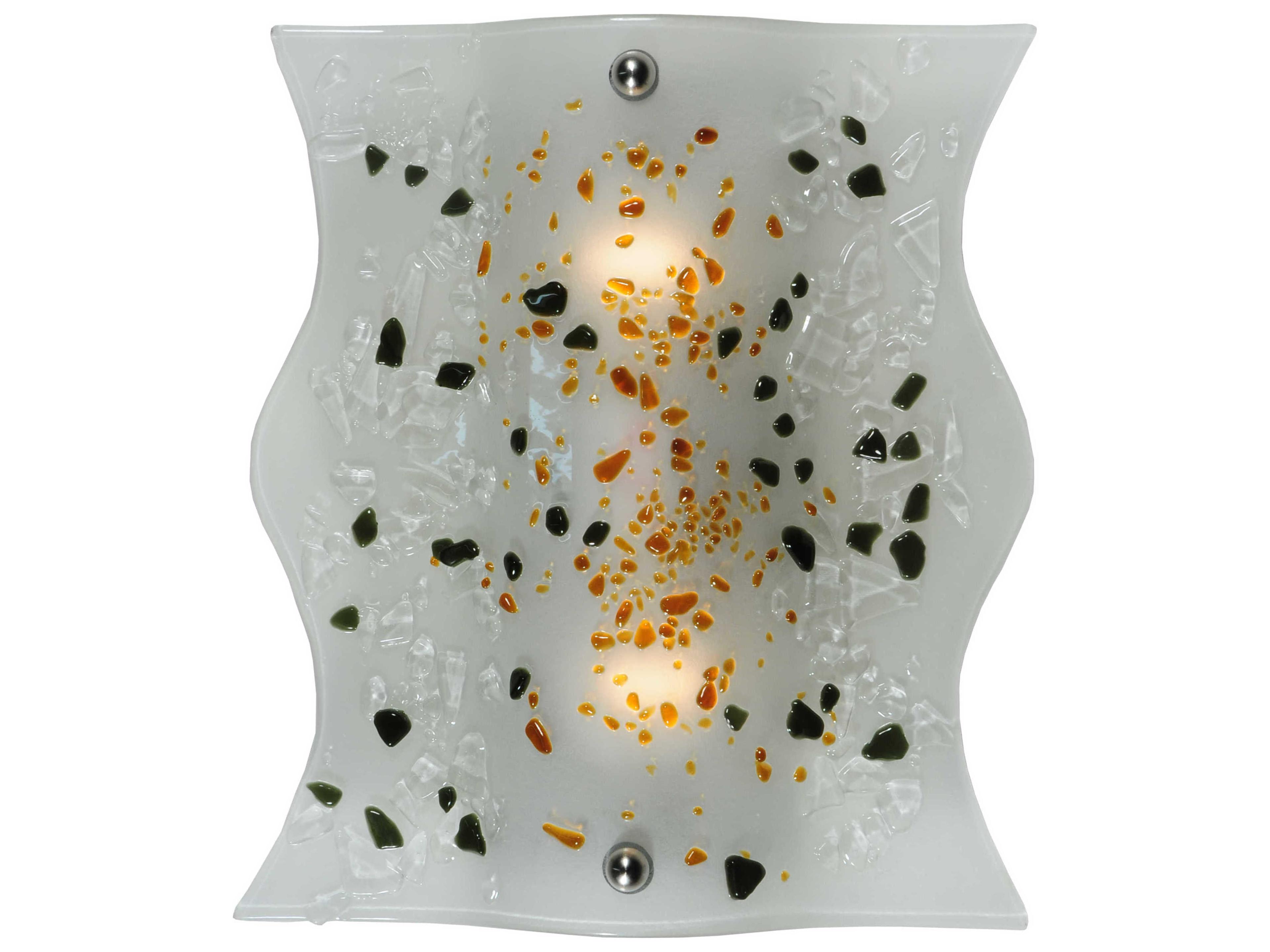 Metro Fusion 2-Light Clear Wall Sconce