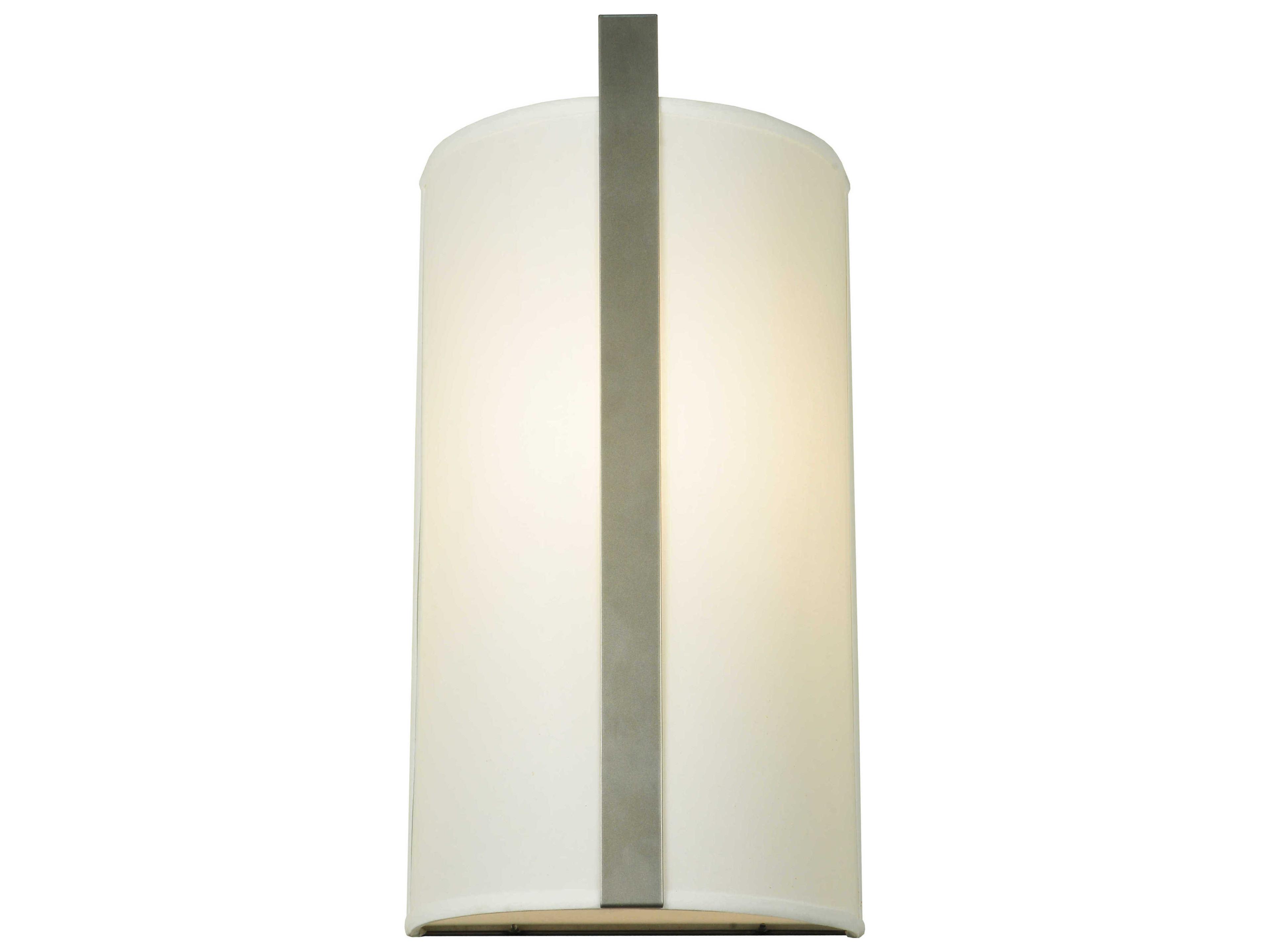 Deco 1-Light Nickel Glass Wall Sconce