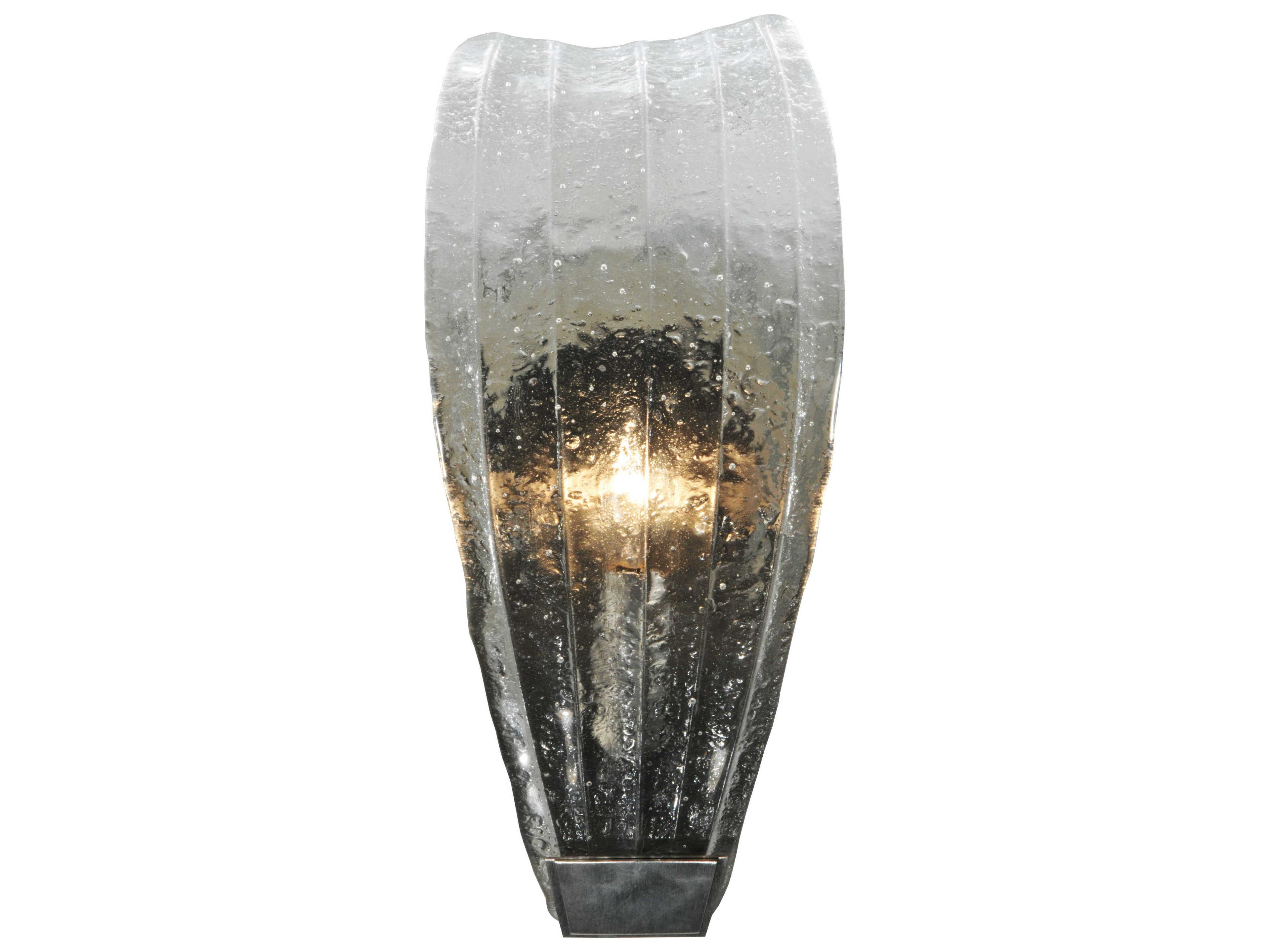 Metro Fusion 1-Light Clear Wall Sconce