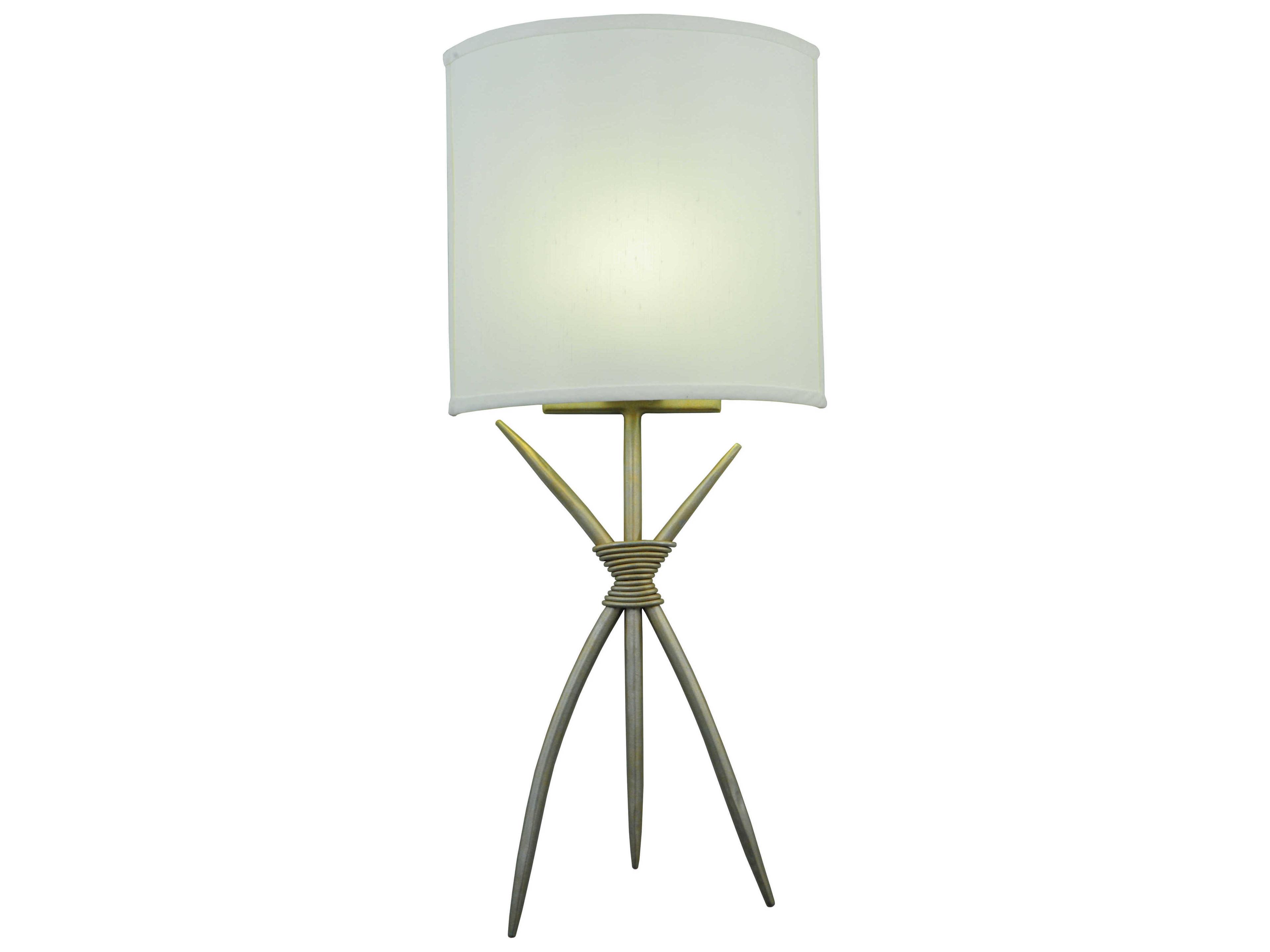 Deco 1-Light Gray Glass Wall Sconce