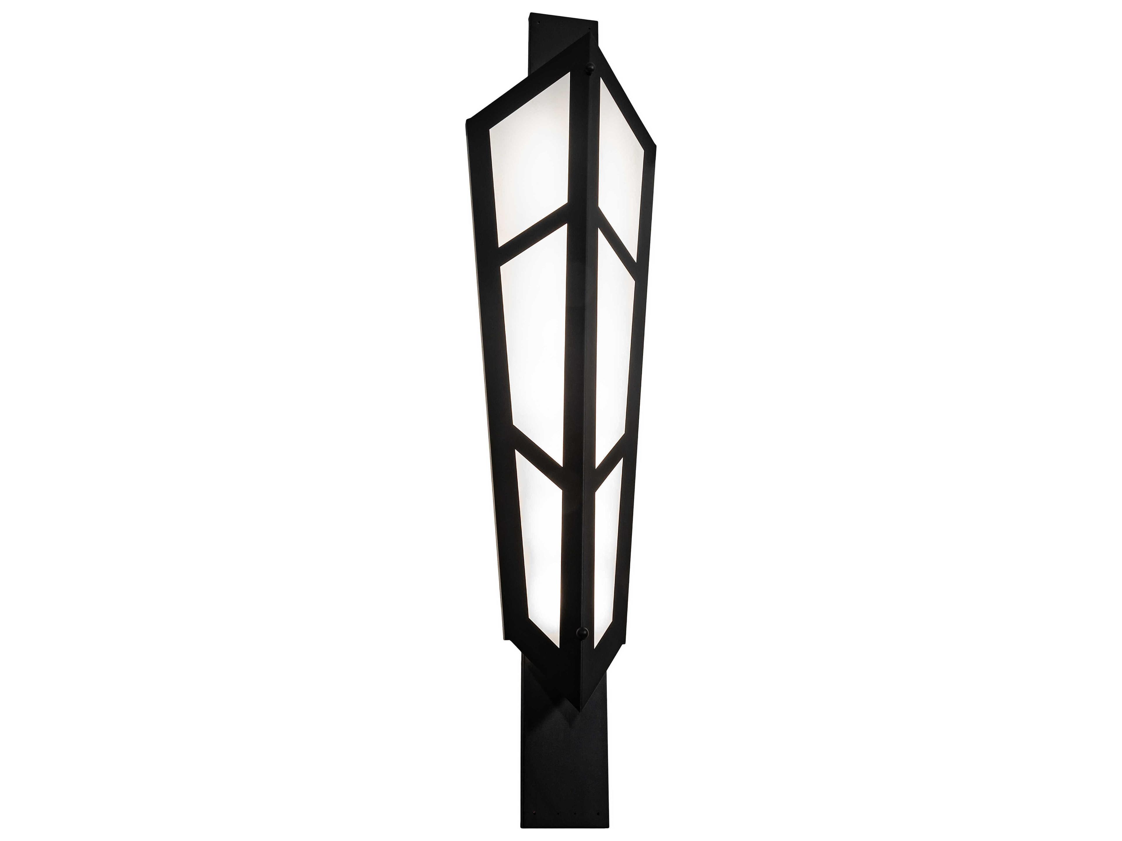 Deep Polaris 8-Light Black White Wall Sconce