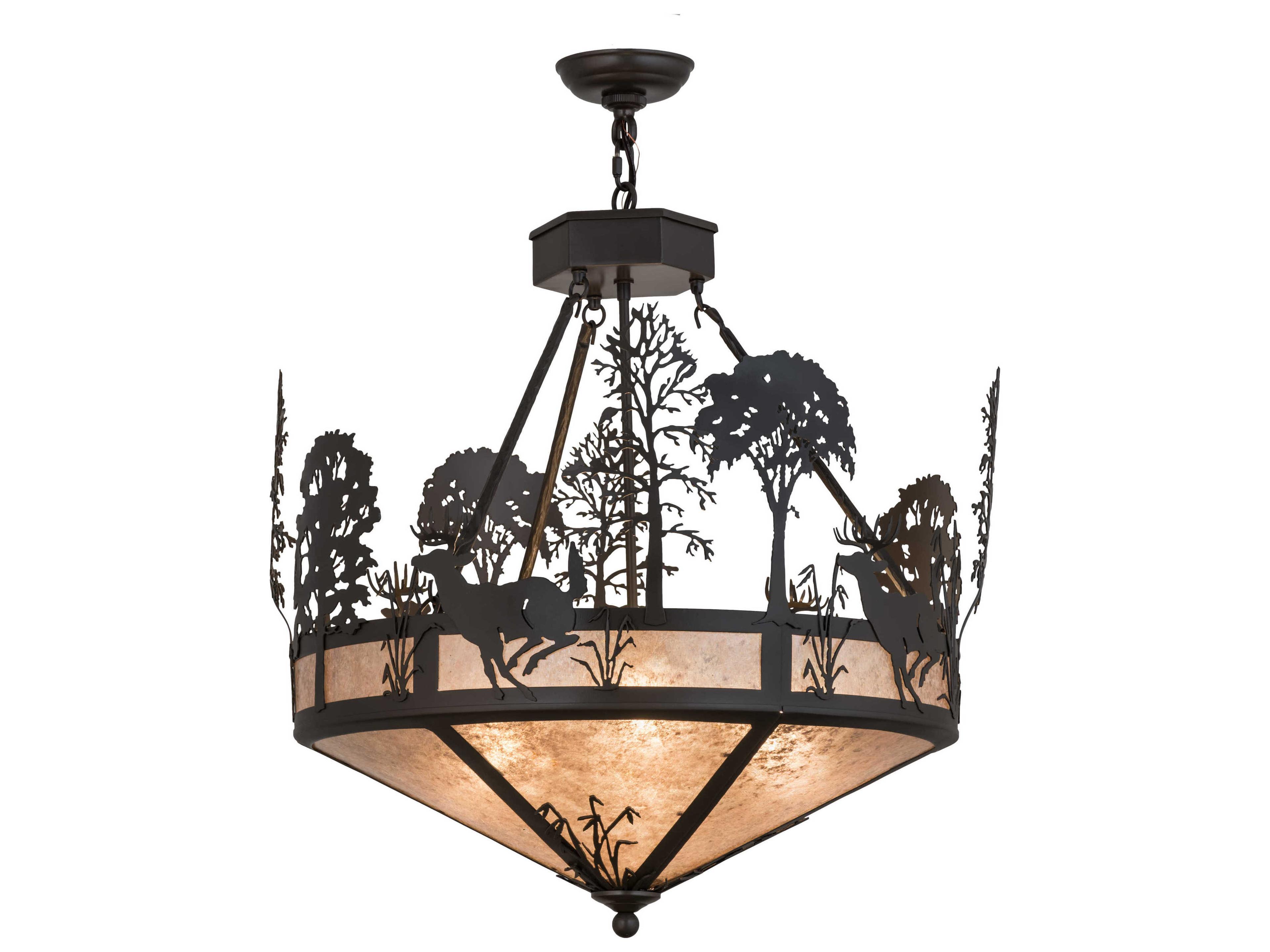 Deer On The Loose Timeless Bronze silver Pendant