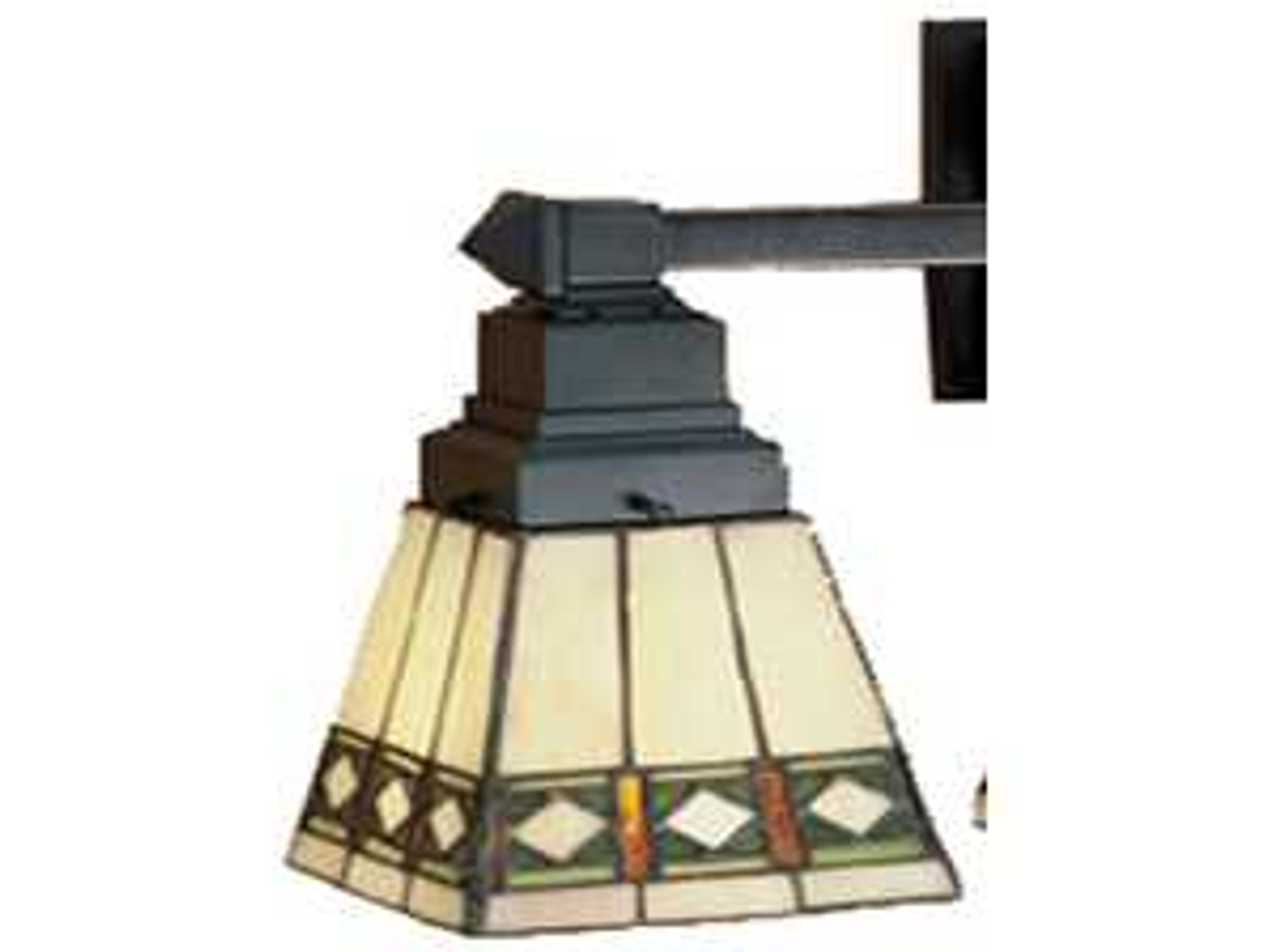 Diamond Band Mission Beige & Green 7" Shade